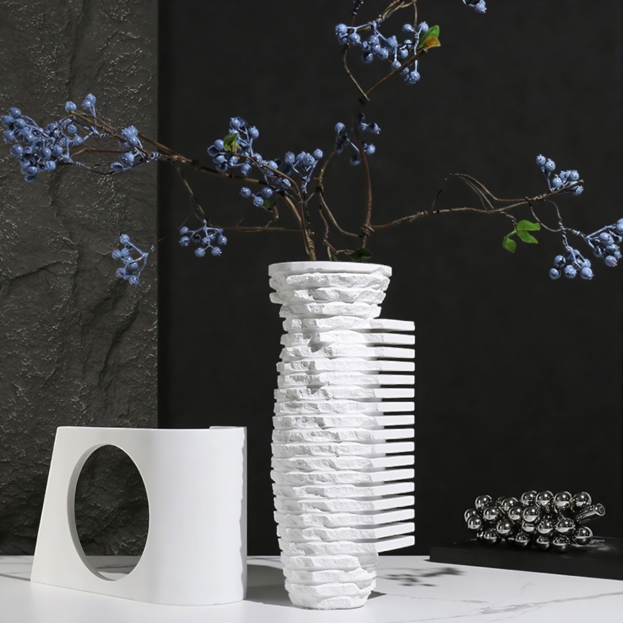 Marble Majesty Vase Natural White 