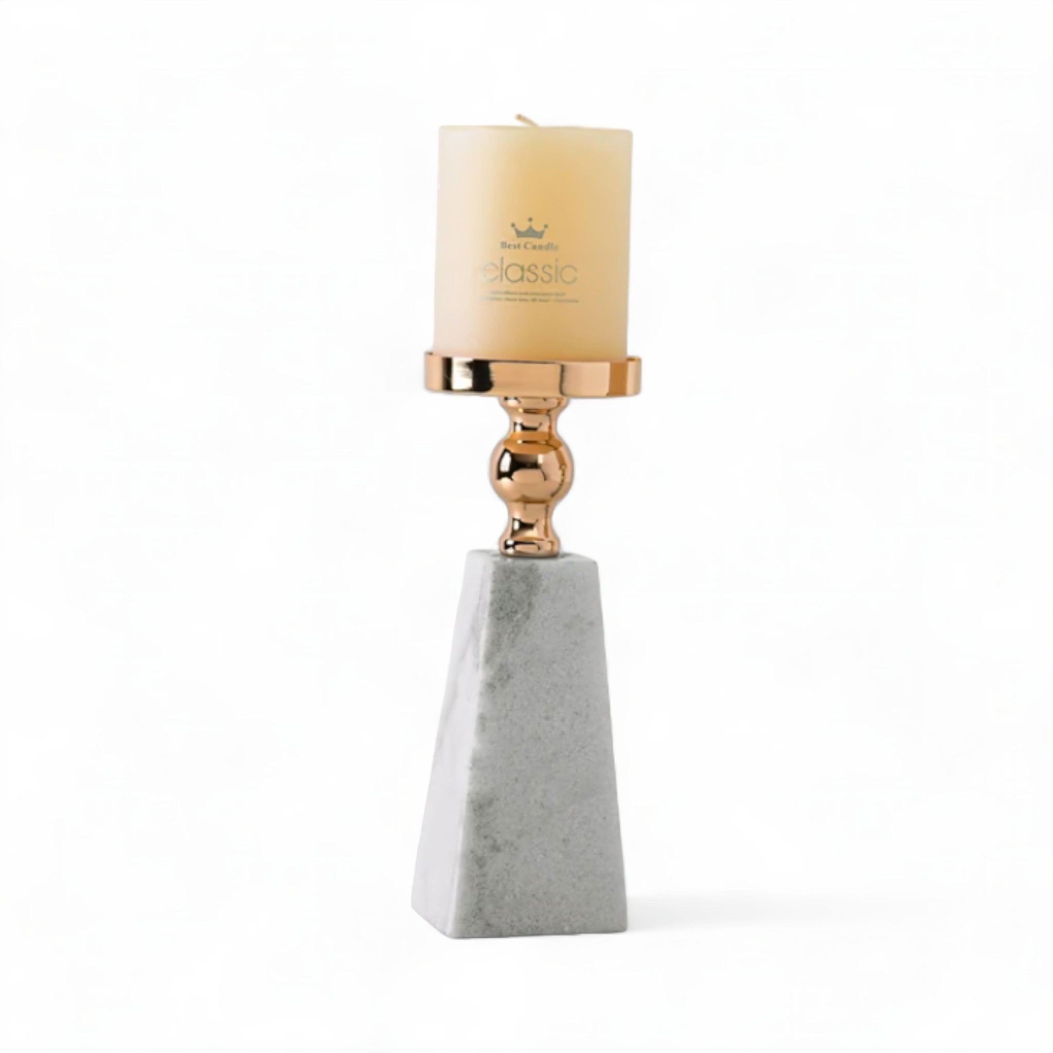 Marble Whisper Candle Holder M 