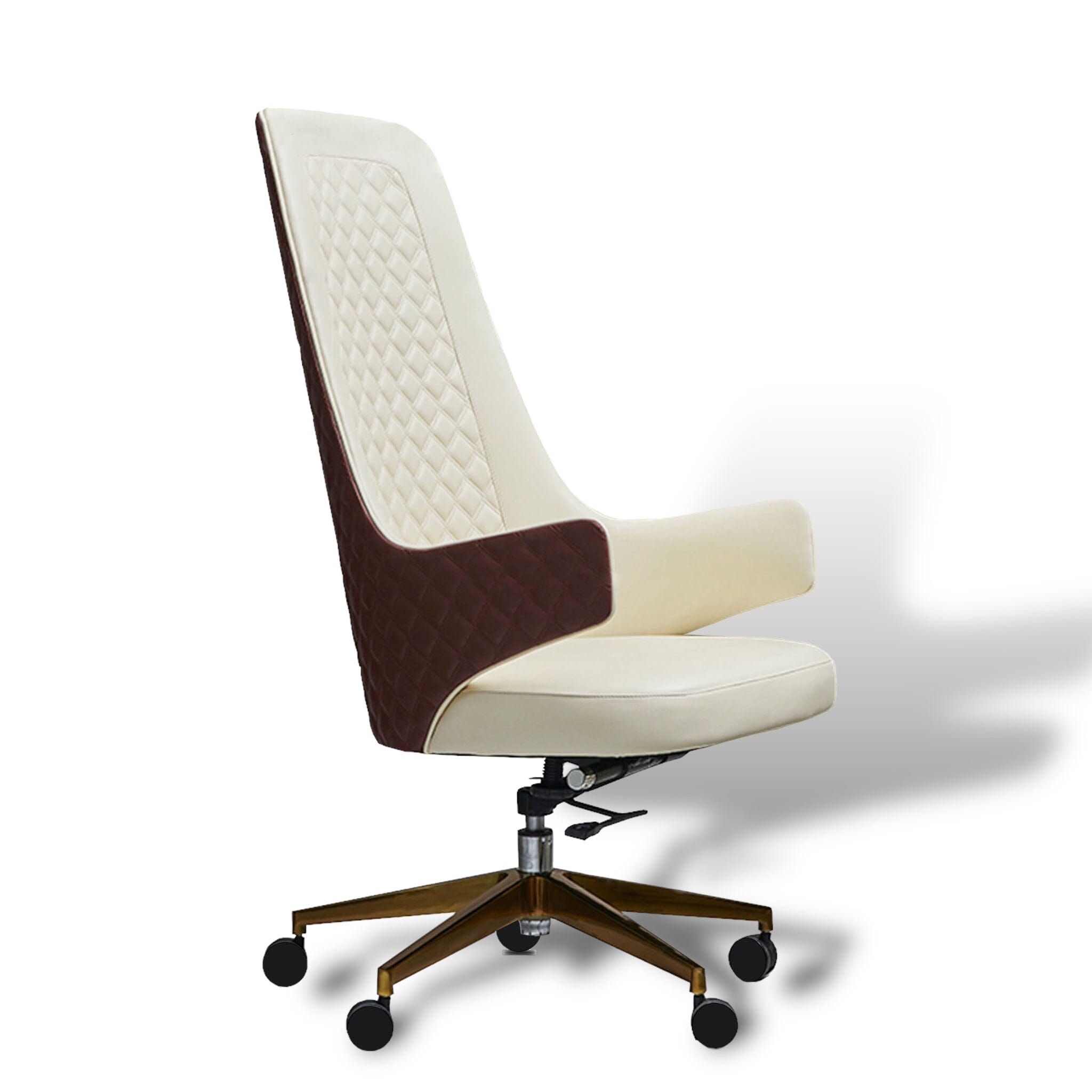 Marceau Chair Office Chair Mahogany + Ivory 