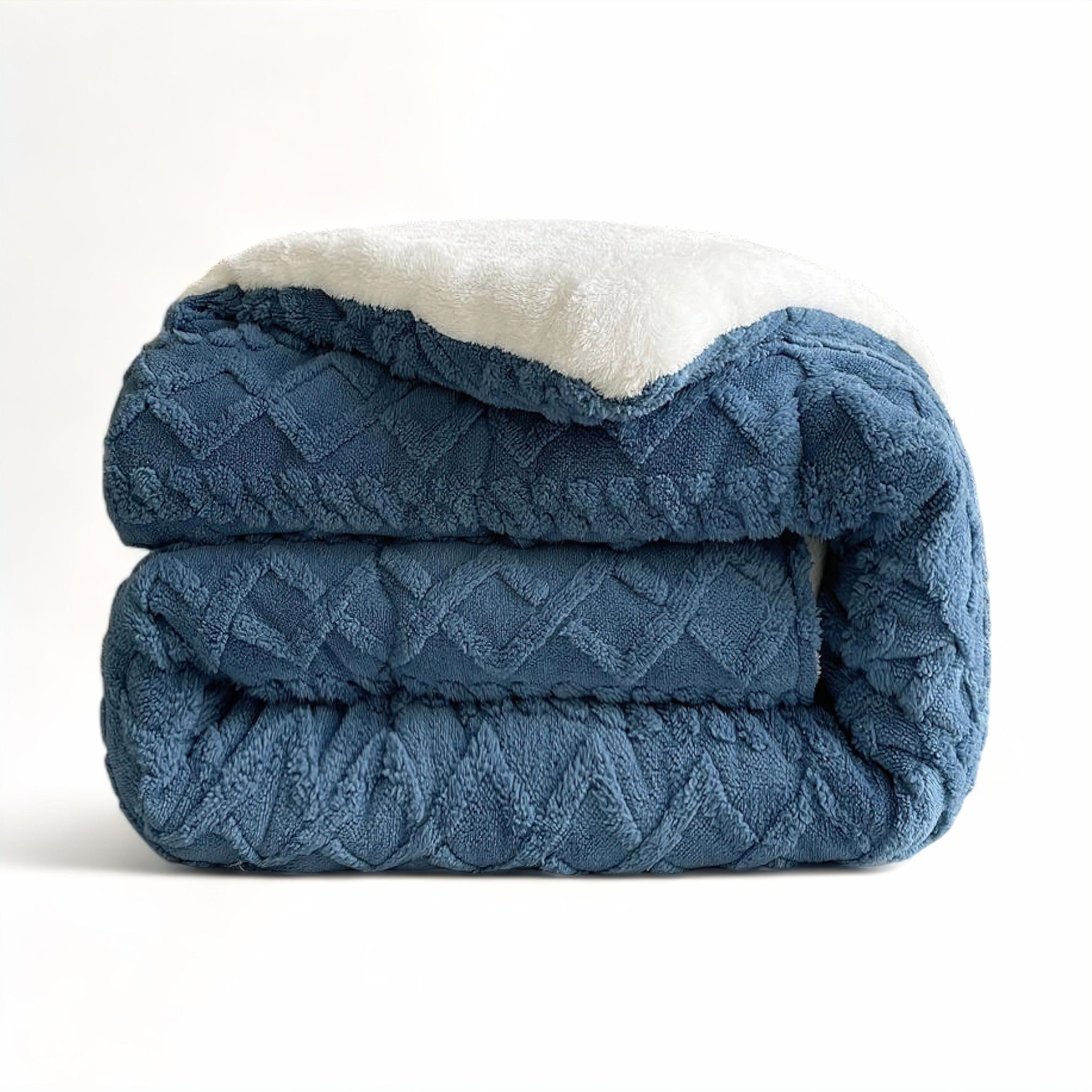 Marcella Ultra Thick Blanket Blue 150 x 200cm (2kg) 