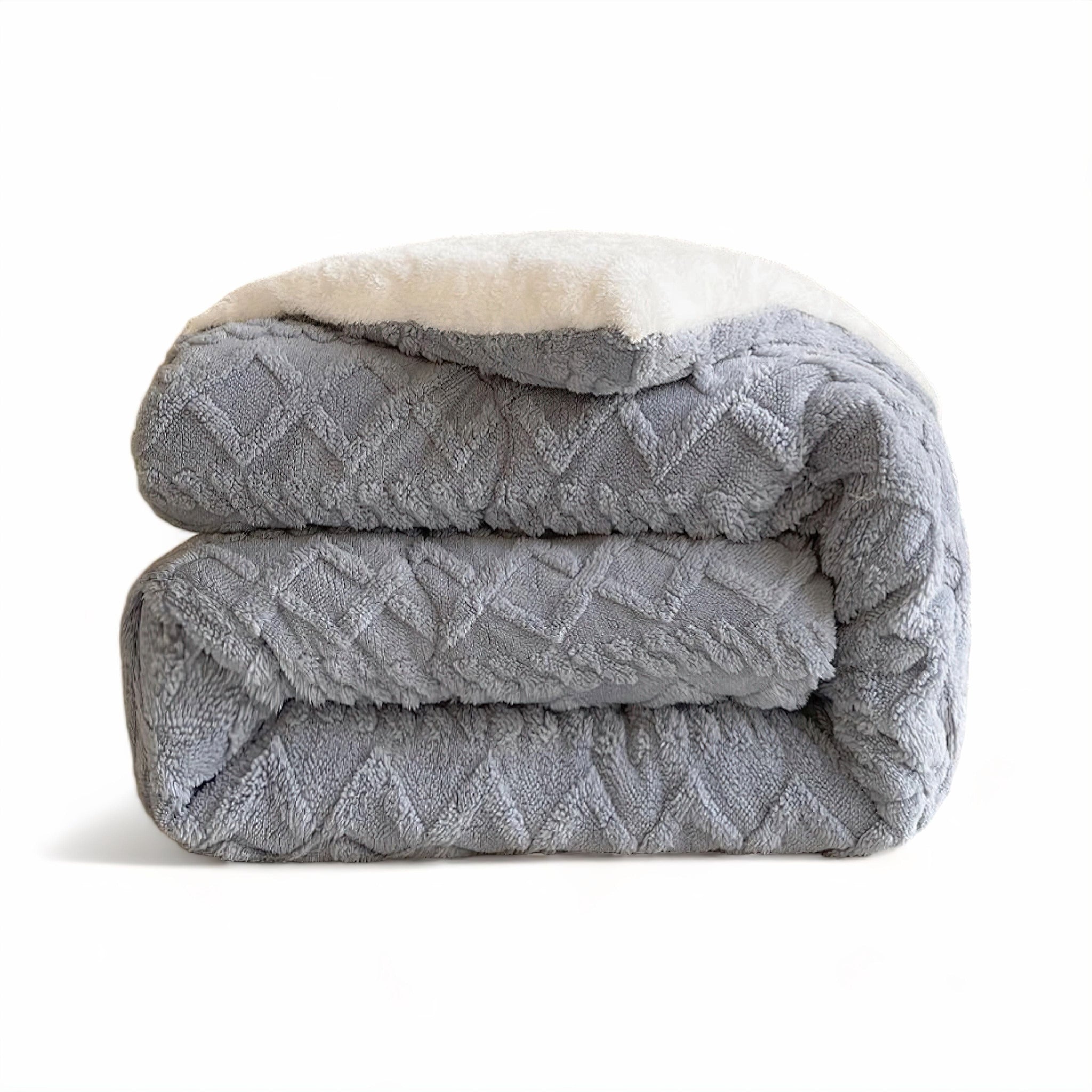 Marcella Ultra Thick Blanket Grey 150 x 200cm (2kg) 