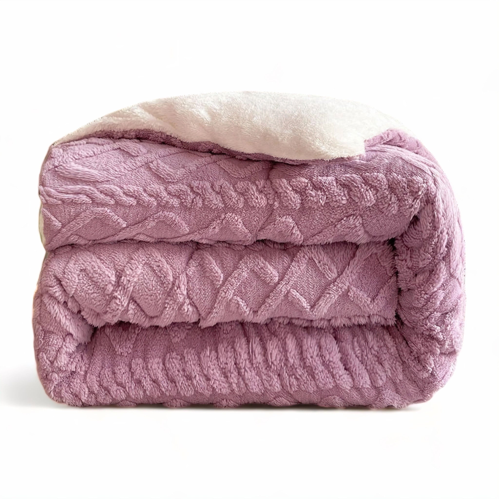 Marcella Ultra Thick Blanket Purple 150 x 200cm (2kg) 