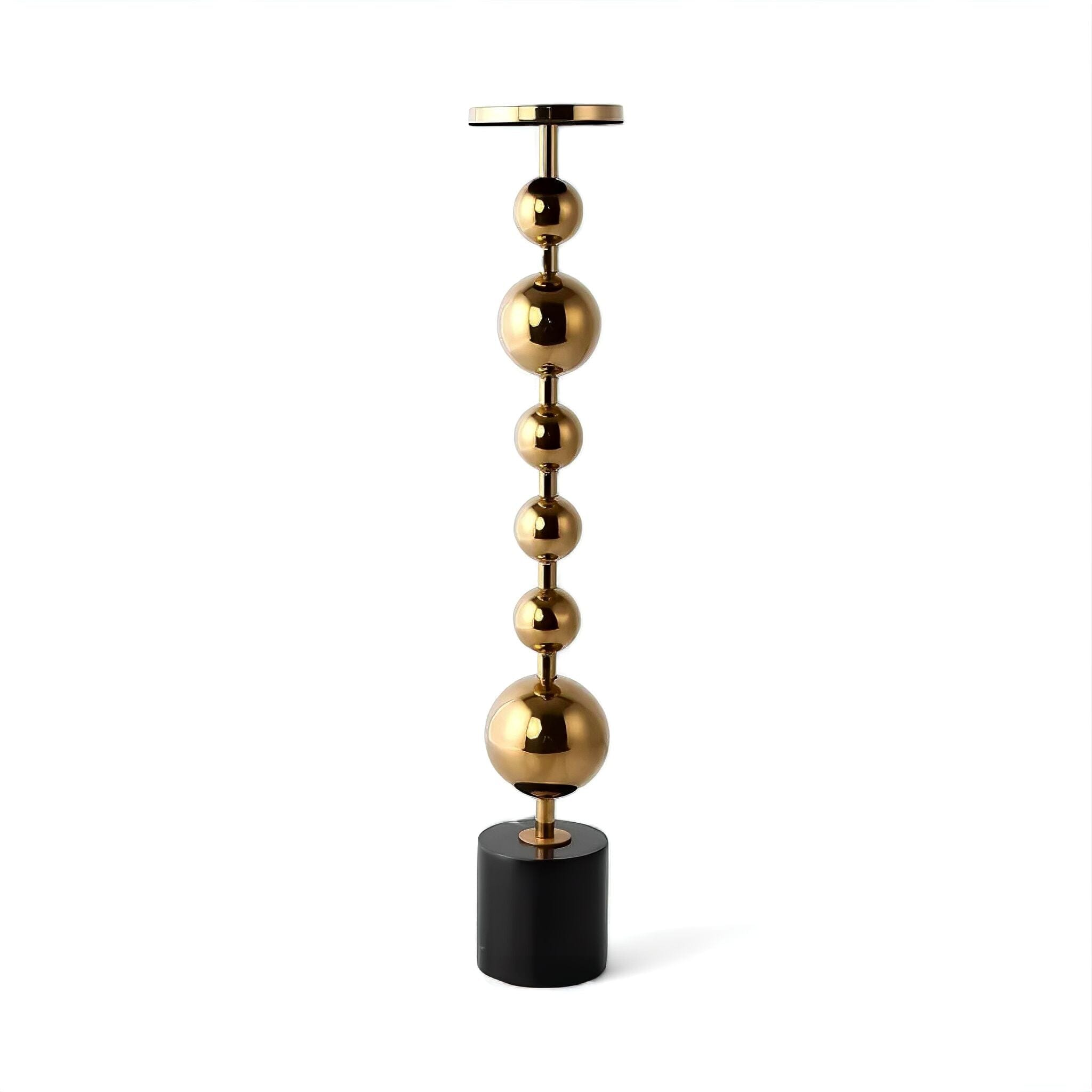 Marquina Marble Candle Holder Large 