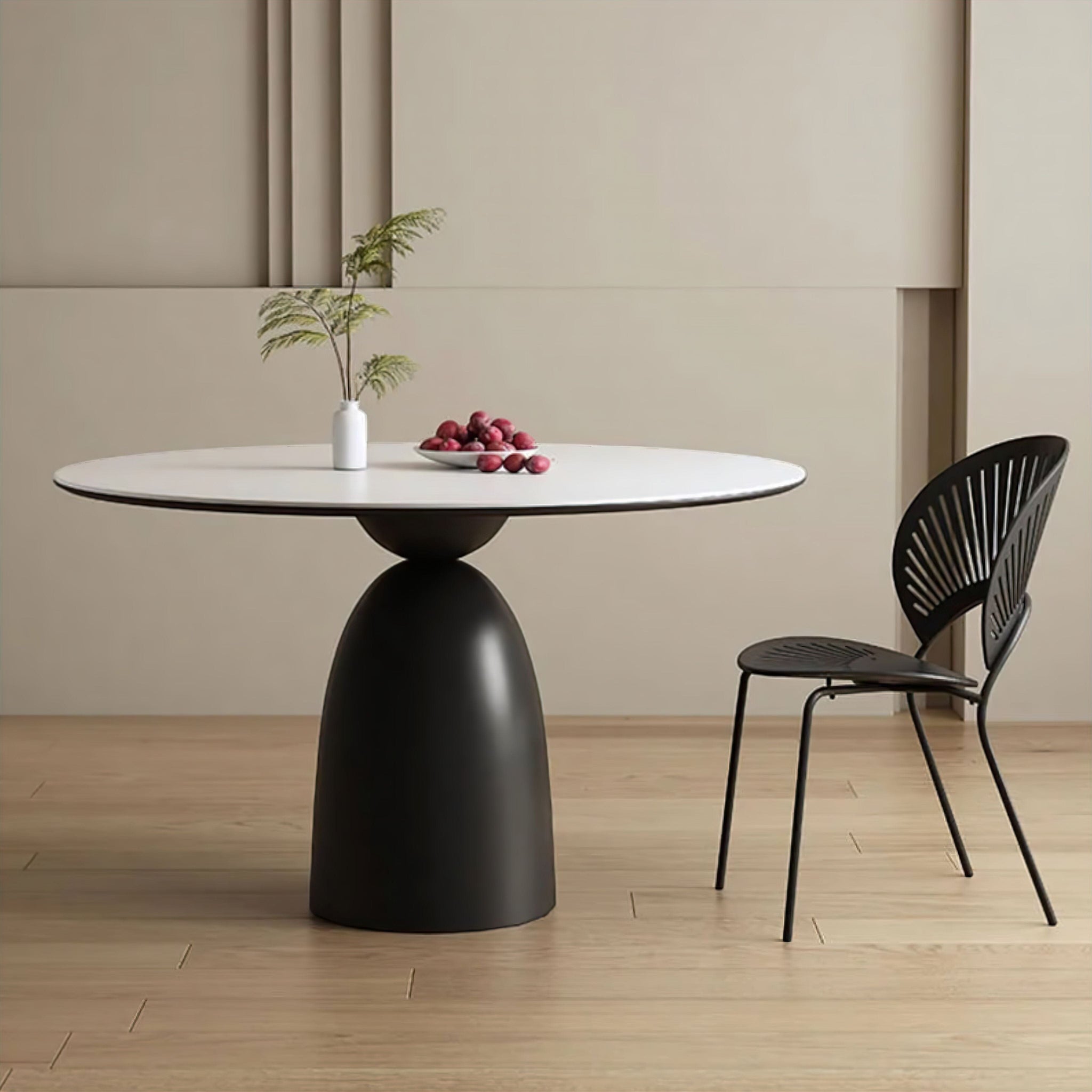Marthe Dining Table Black 90cm 