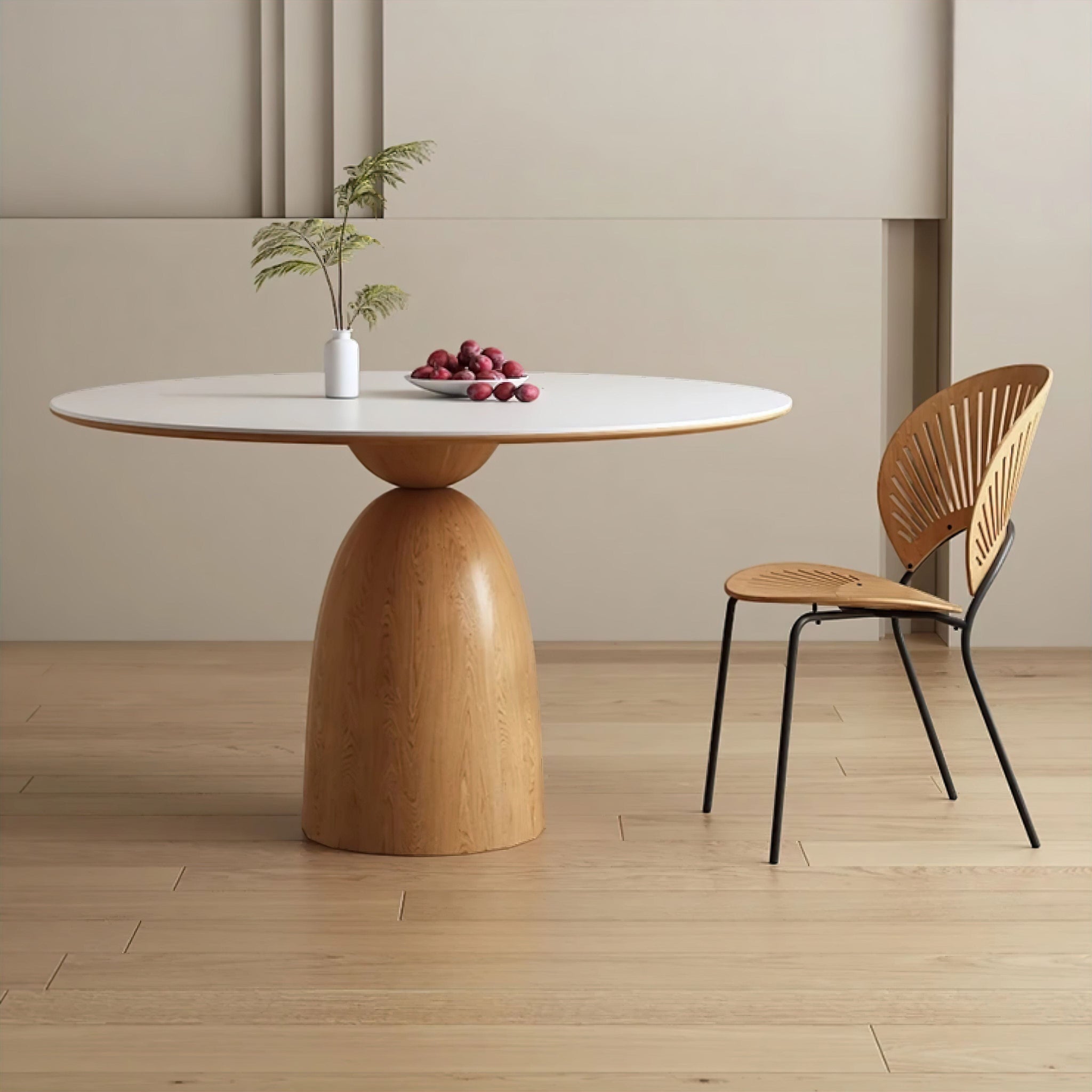 Marthe Dining Table Tan 90cm 