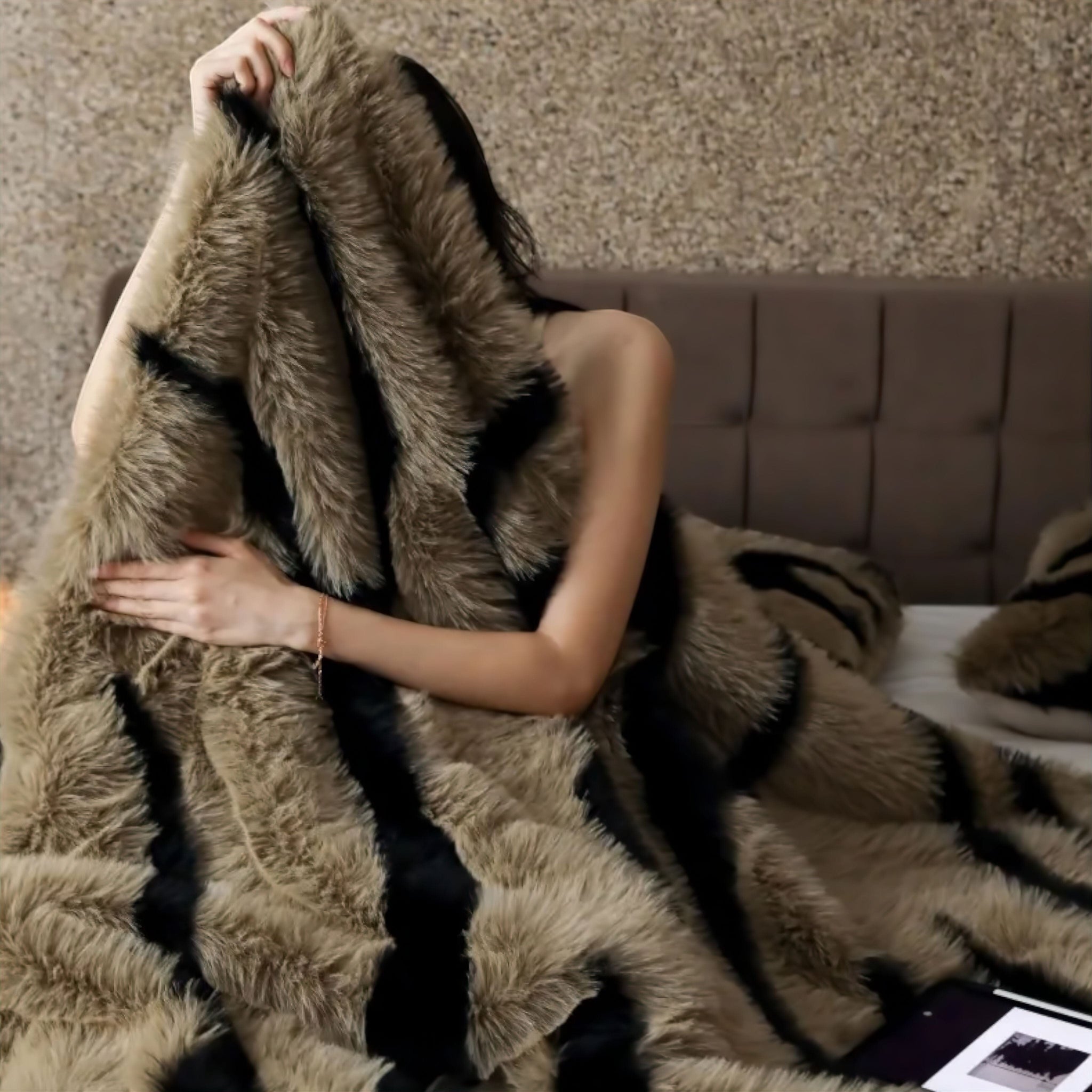 Martina Blanket Blanket Tan 160 x 200cm 