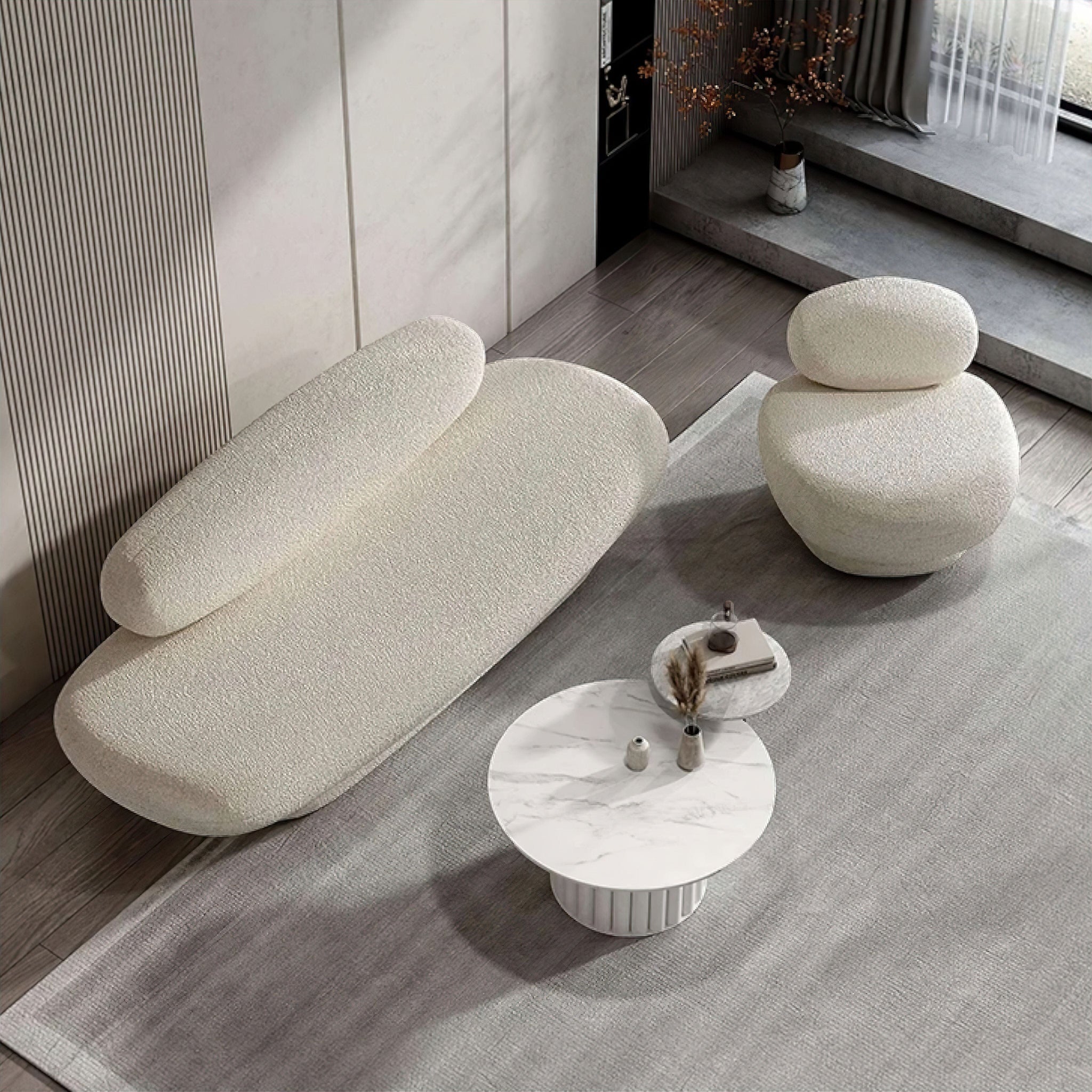 Mathéo Sofa Collection Sofa Single Seater White 
