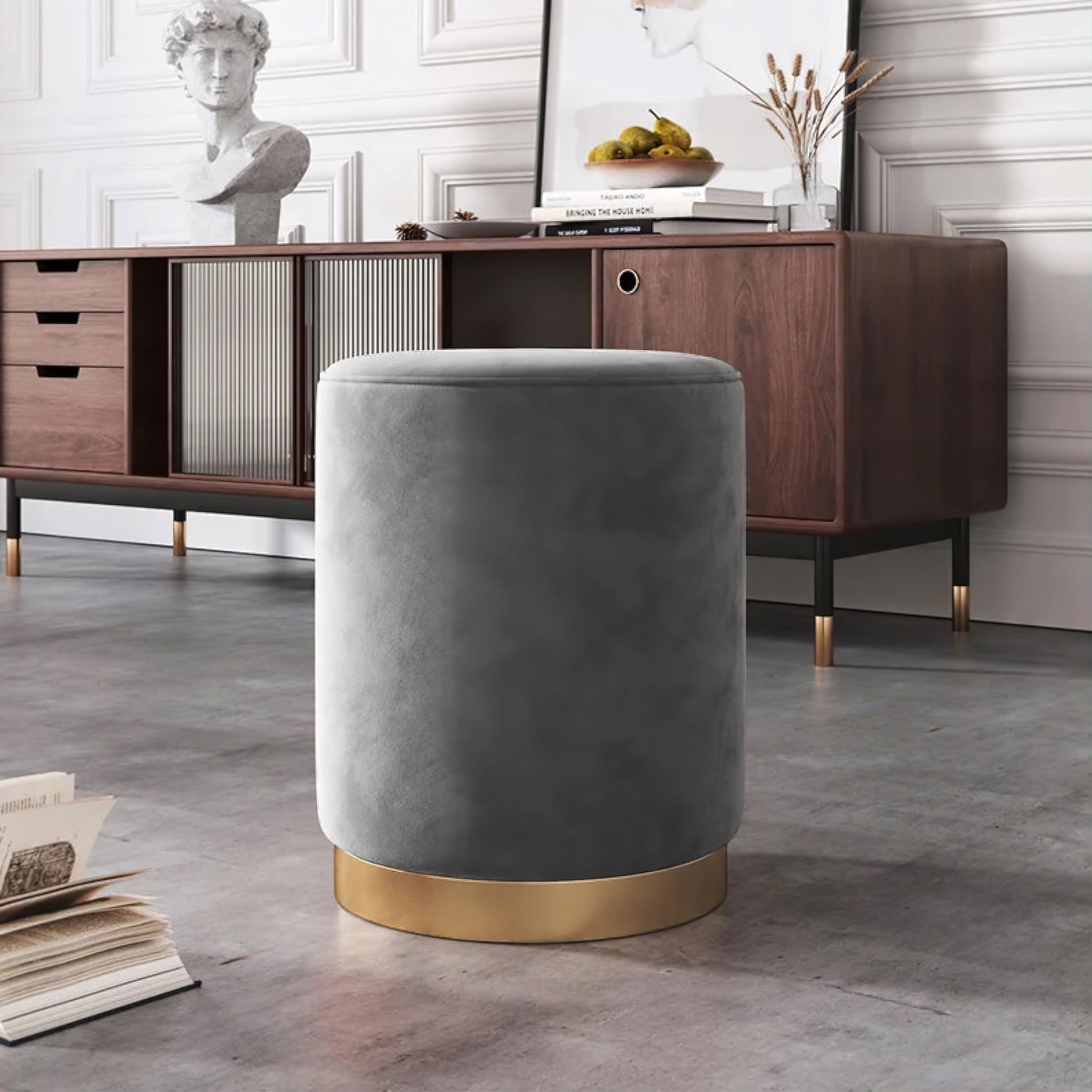 Mauro Stool Charcoal Grey 