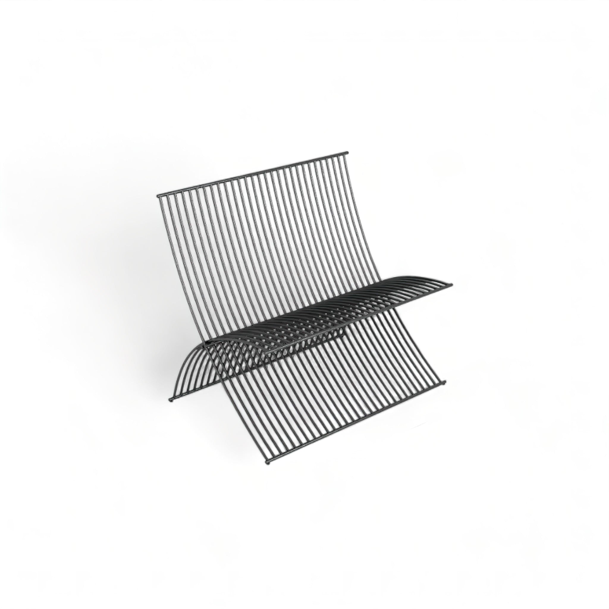 Michel Outdoor Set (JS) Black 3-Person Chair 