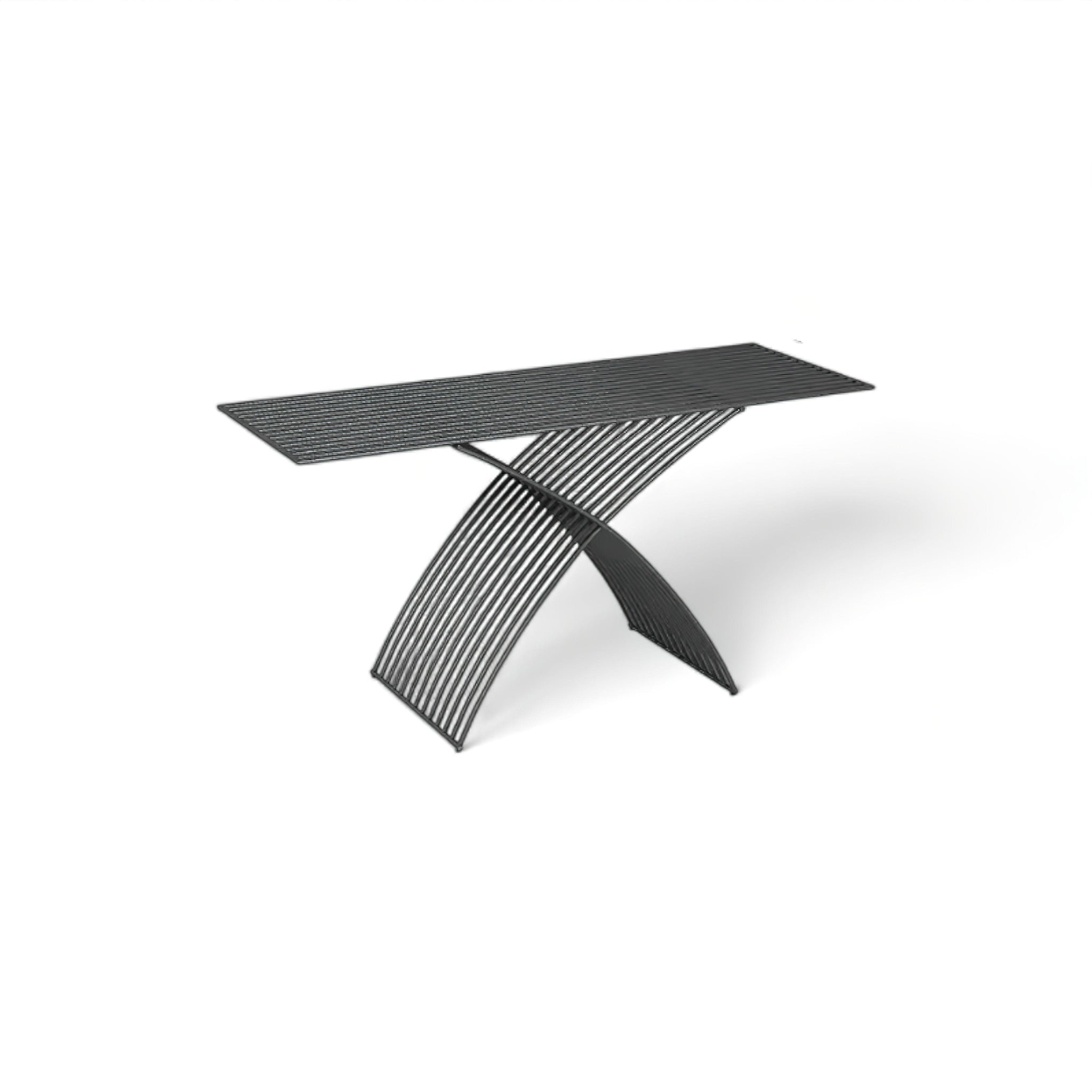 Michel Outdoor Set (JS) Black Long Table 