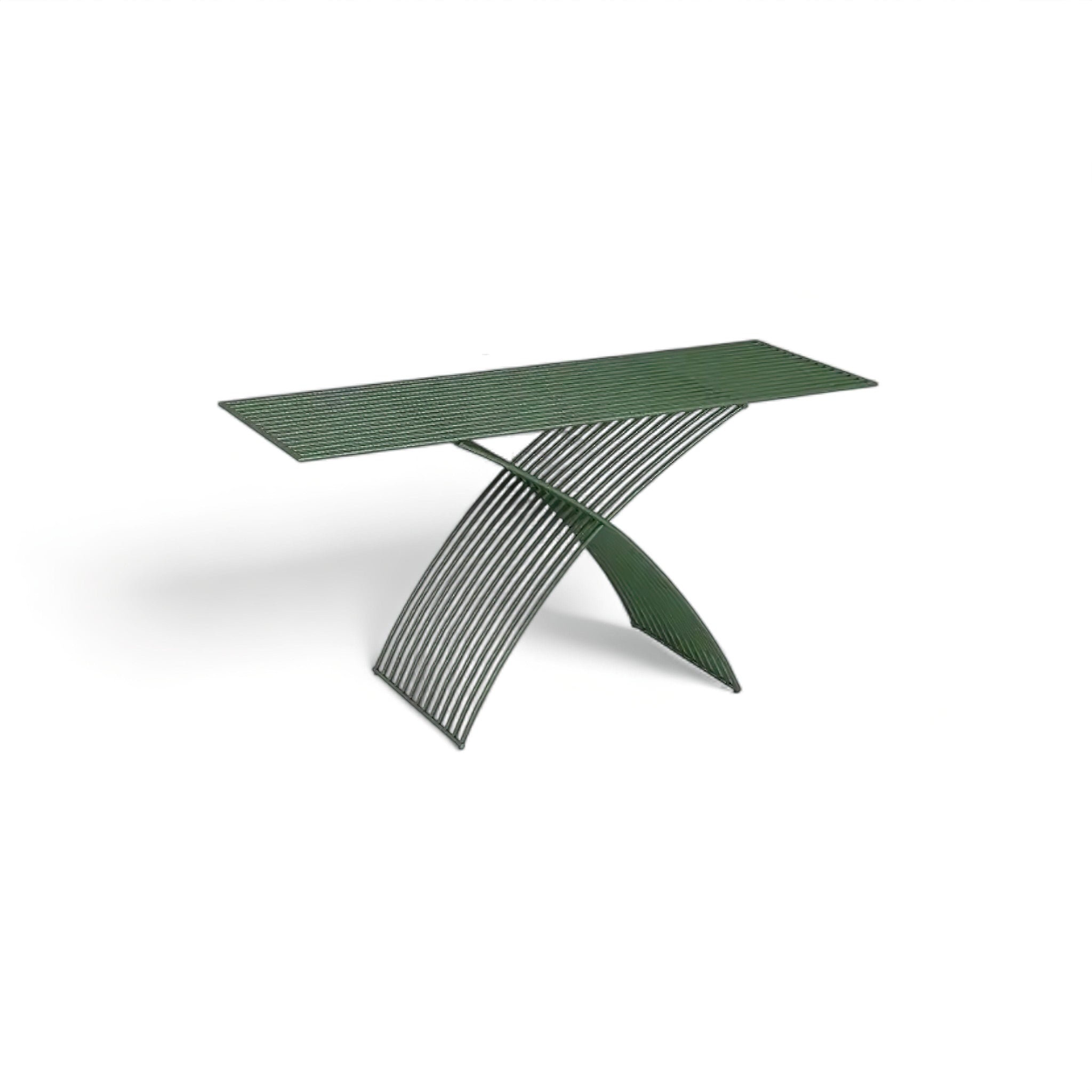 Michel Outdoor Set (JS) Green Long Table 