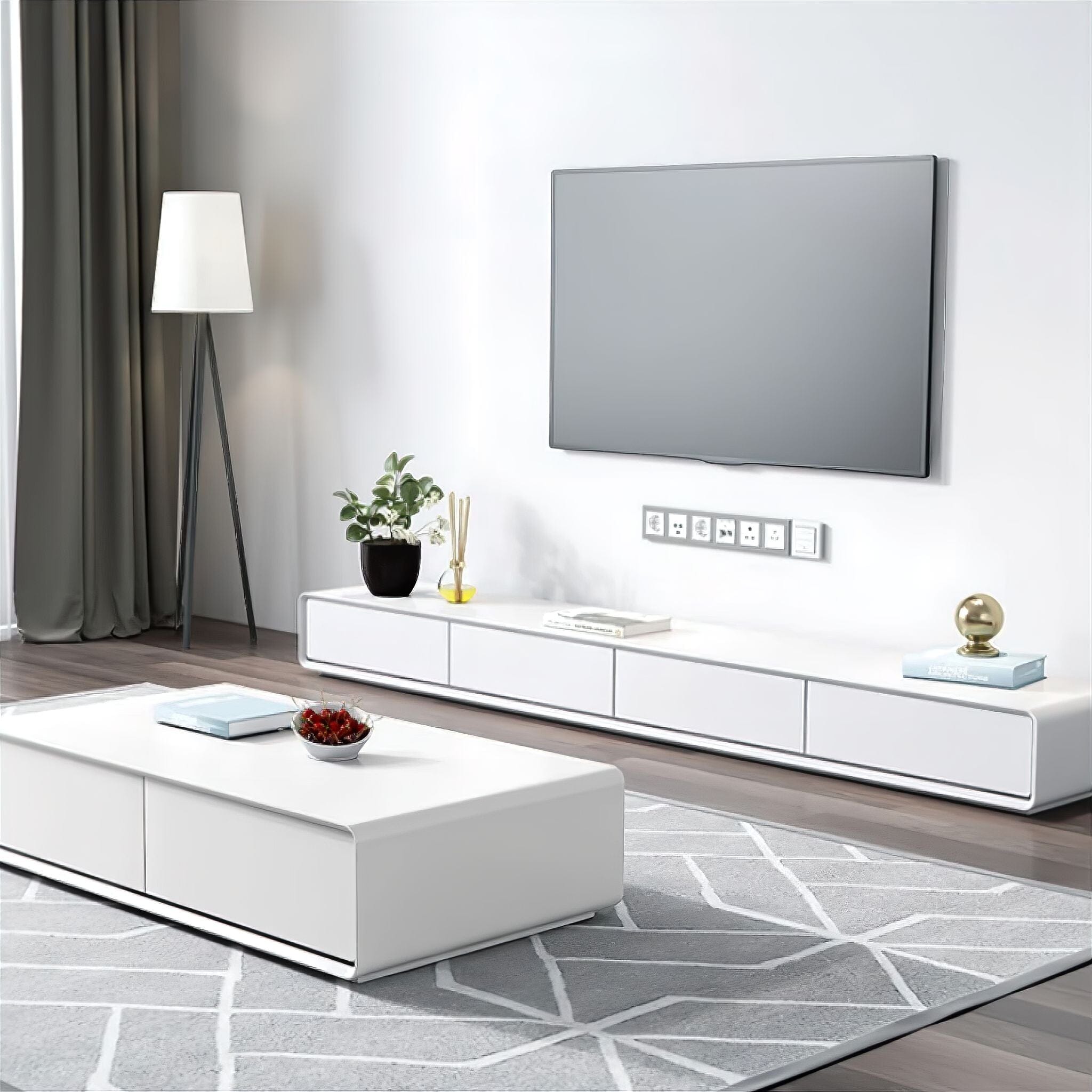 Michelle TV Cabinet Tv Cabinet 180cm White 