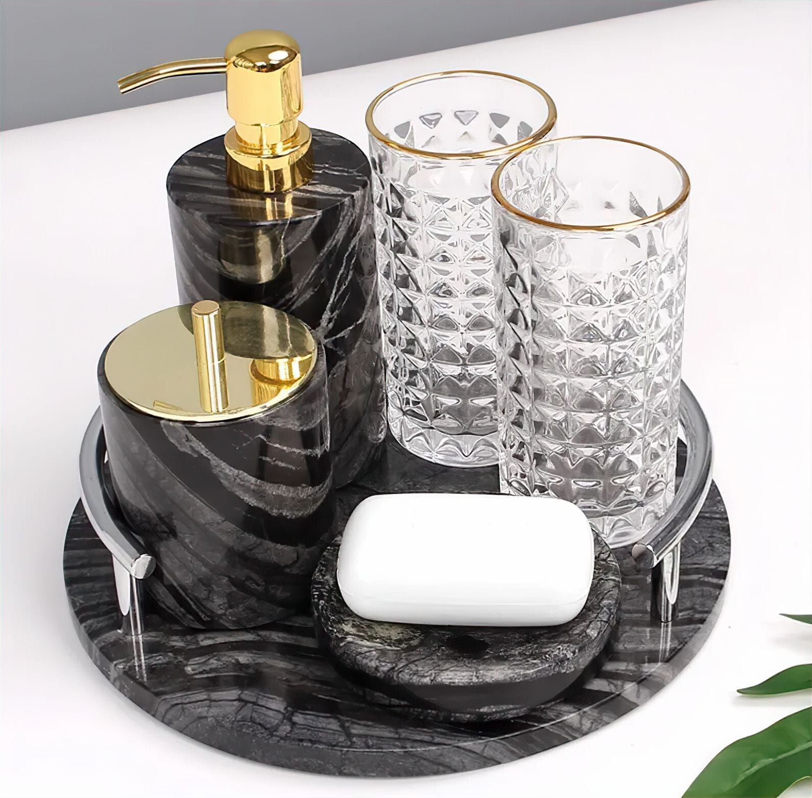 Midnight Bathroom Accessories Collection 