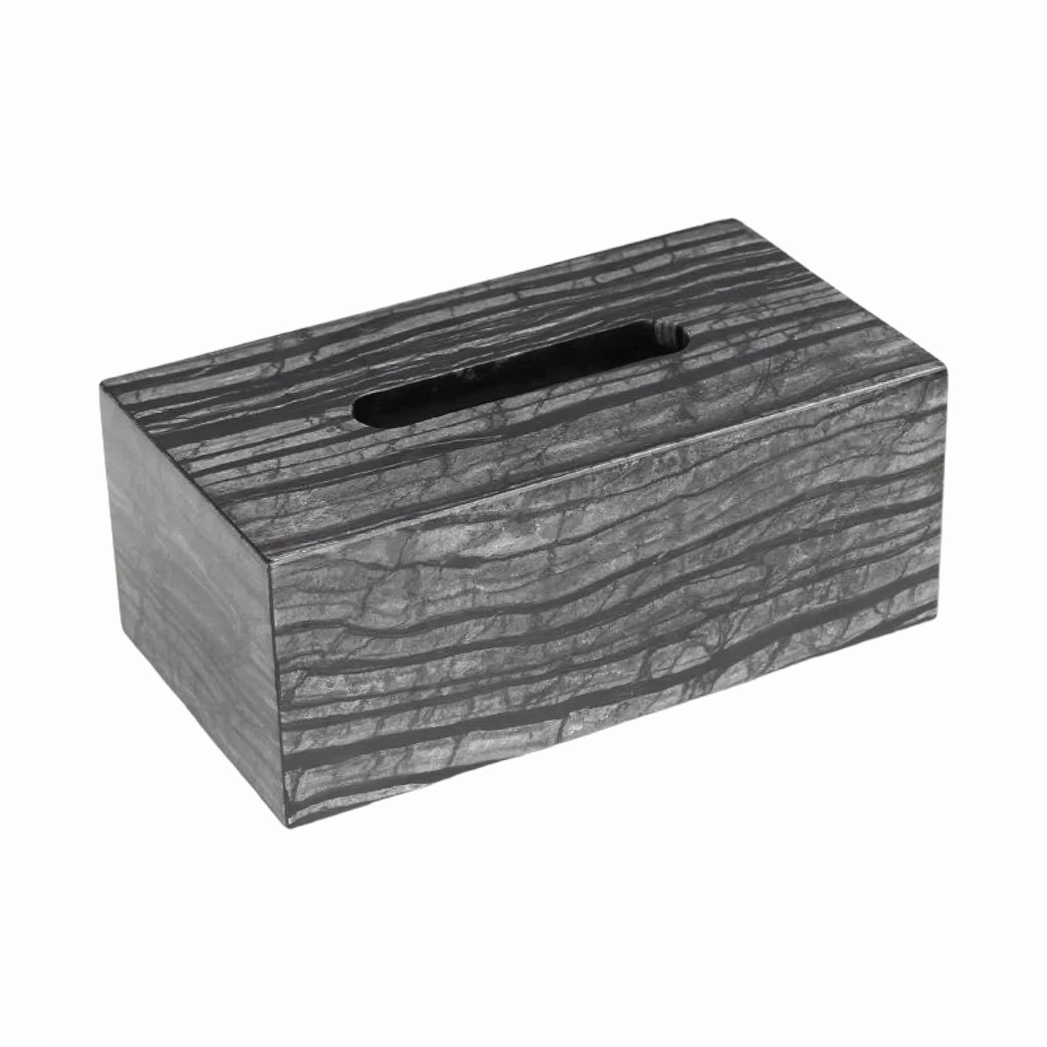 Midnight Bathroom Accessories Collection Tissue Box 