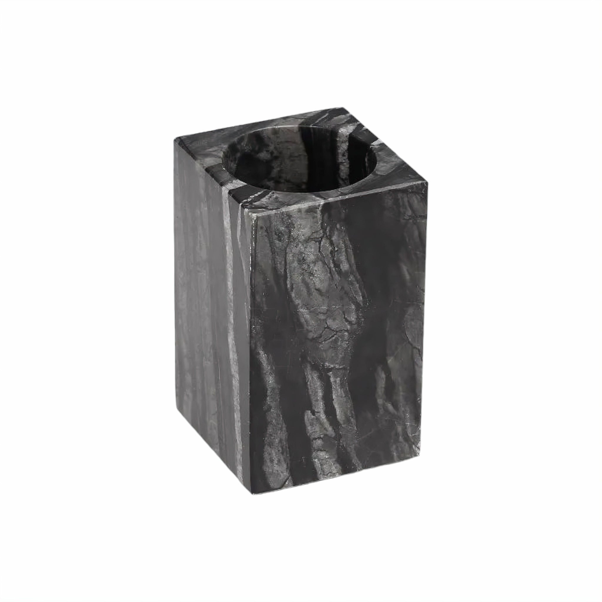 Midnight Bathroom Accessories Collection Toothbrush Holder (square) 