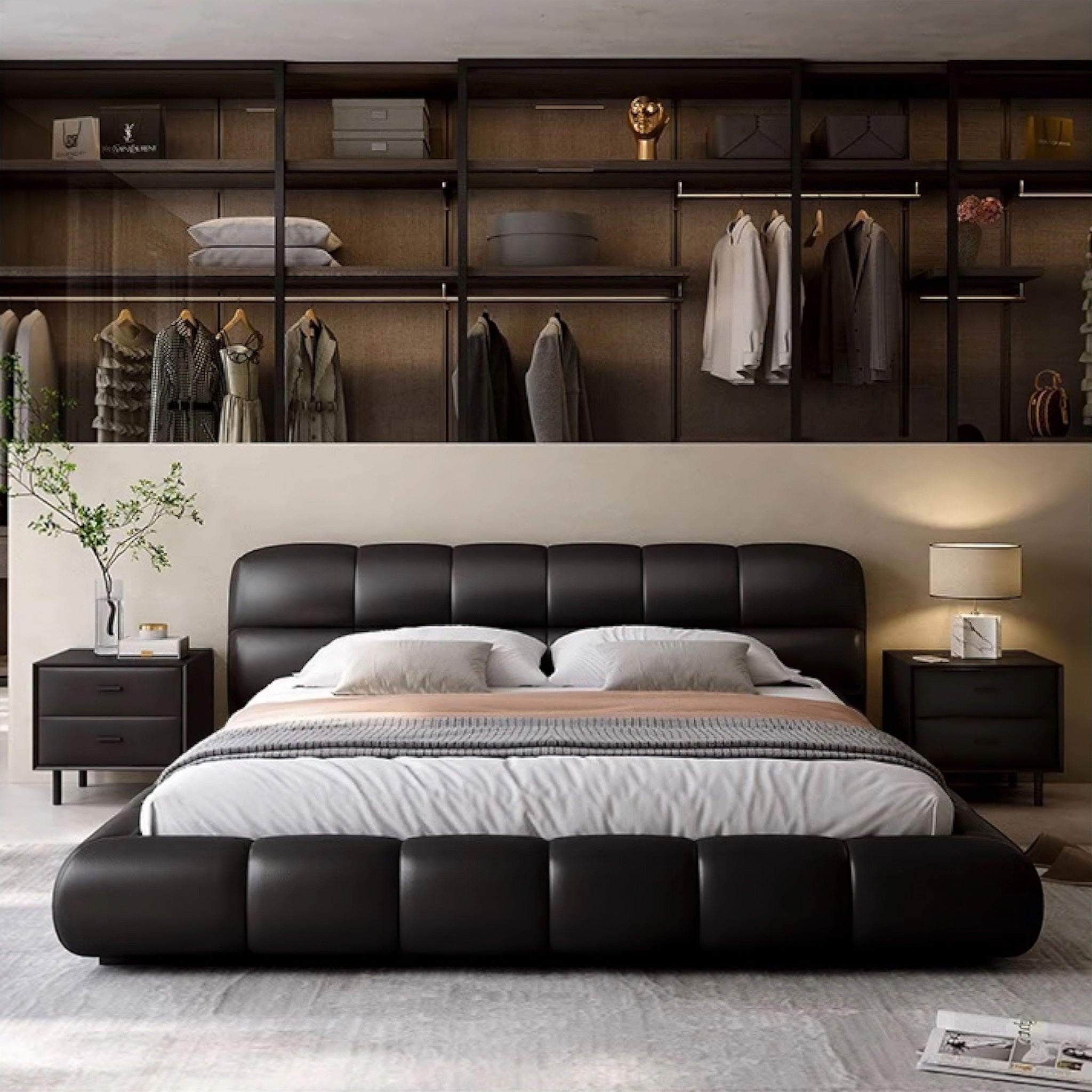 Mila Bed Black King 