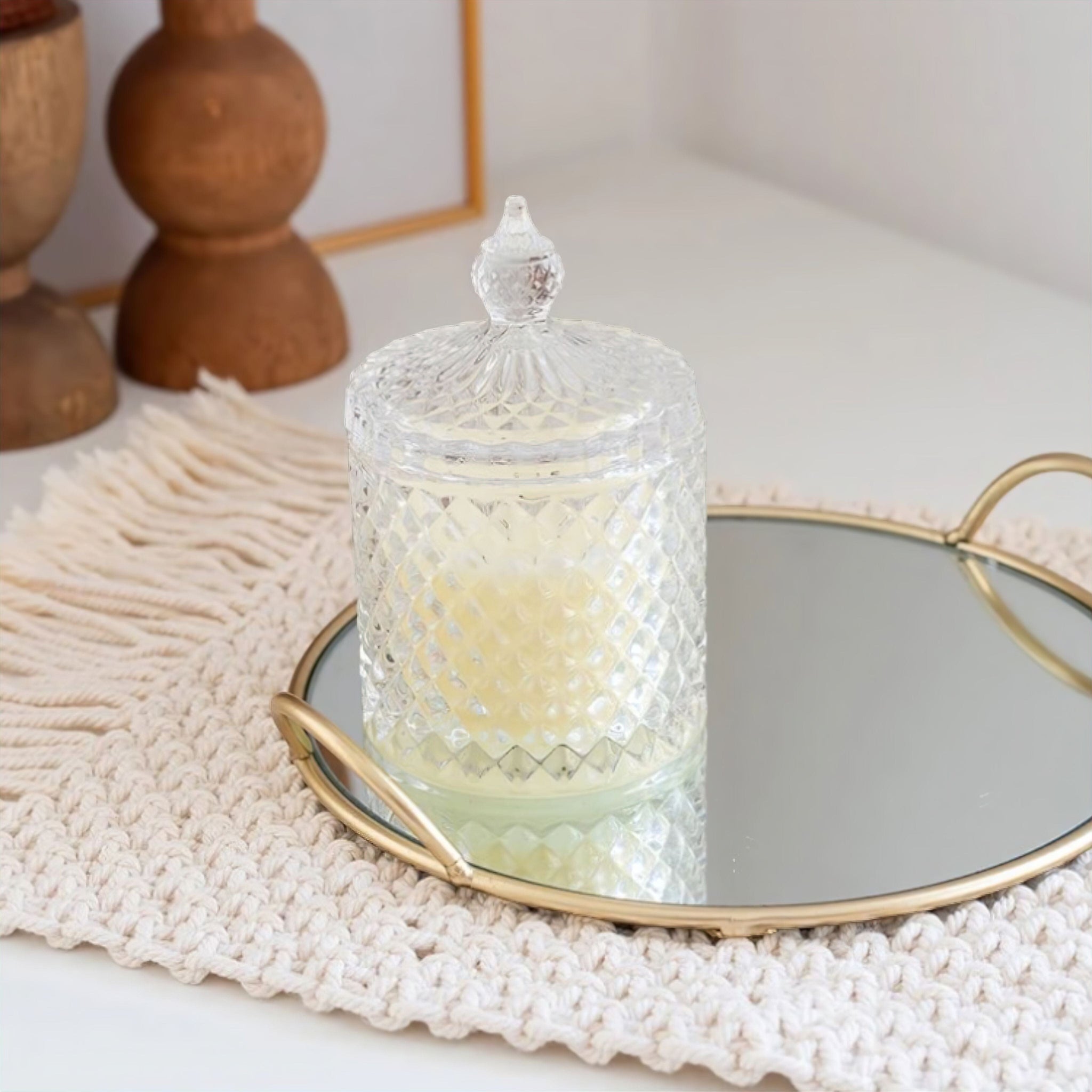 Mirror Glass Delight Tray Decorative Trays 