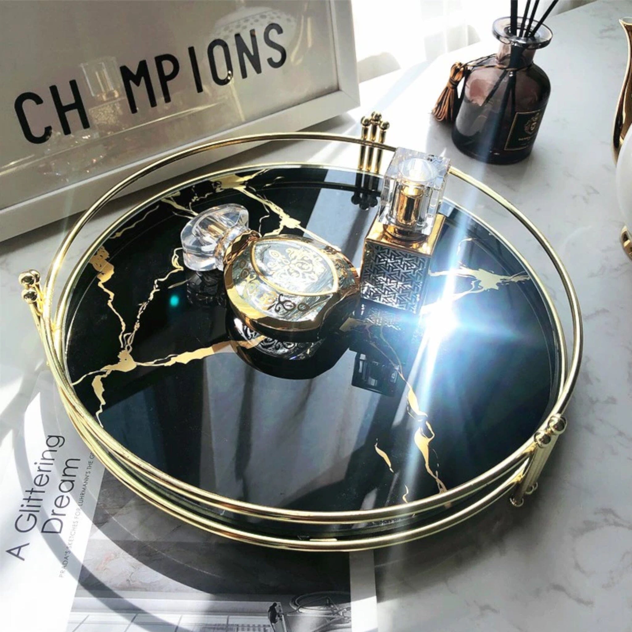 Mirror Tray Decor 