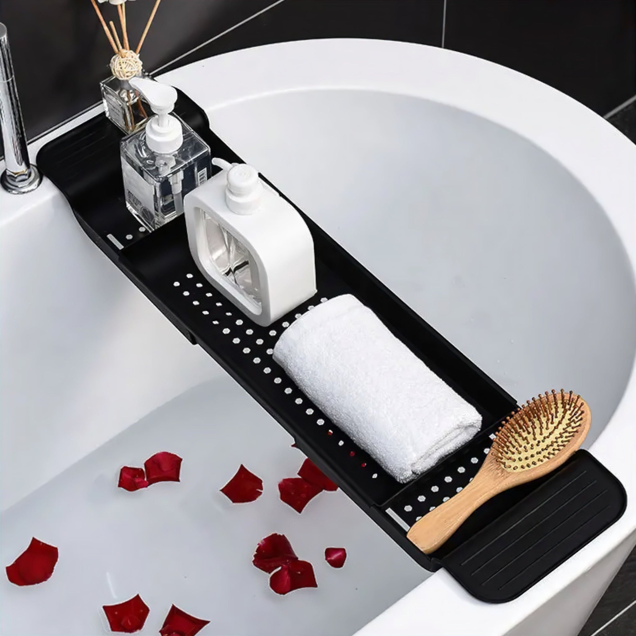 Monique Expandable Bathtub Caddy Bathroom Accessories 