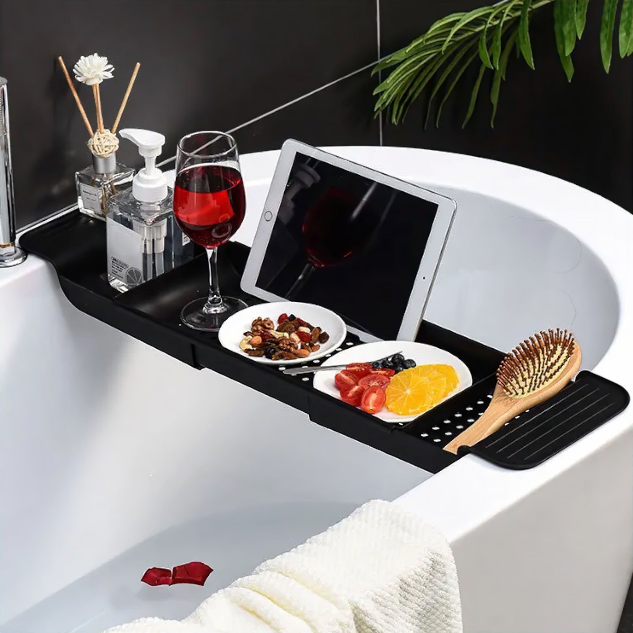 Monique Expandable Bathtub Caddy Bathroom Accessories 