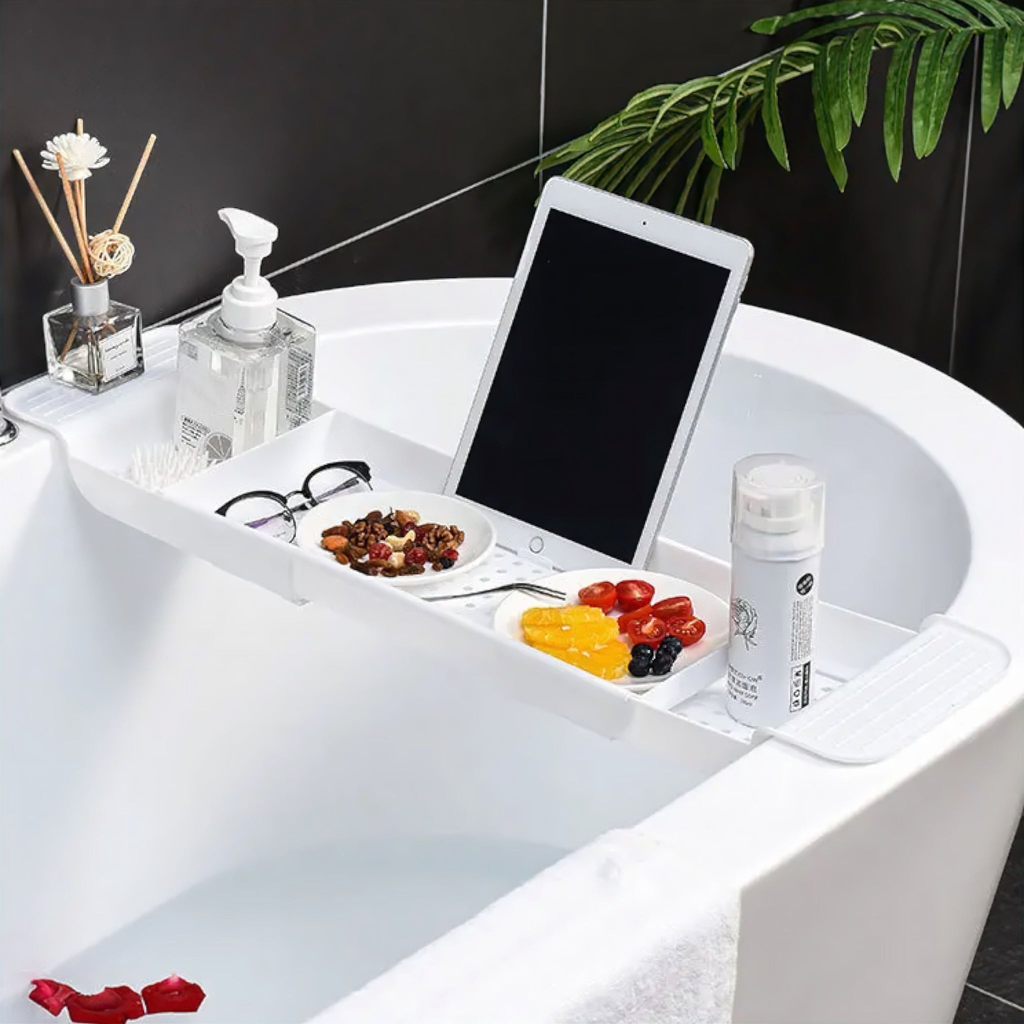 Monique Expandable Bathtub Caddy Bathroom Accessories 