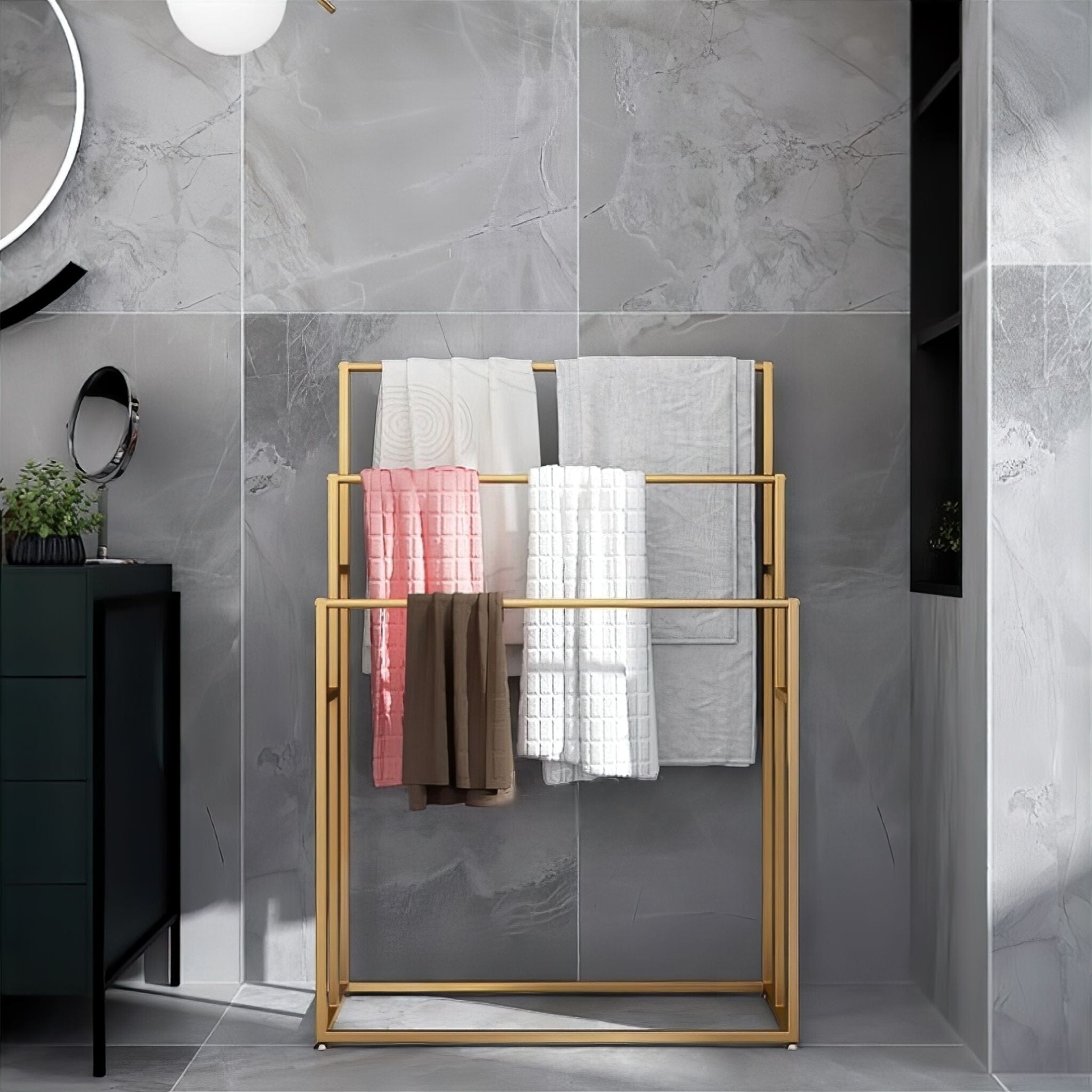 Nadine Bath Towel Rack Towel Rack 