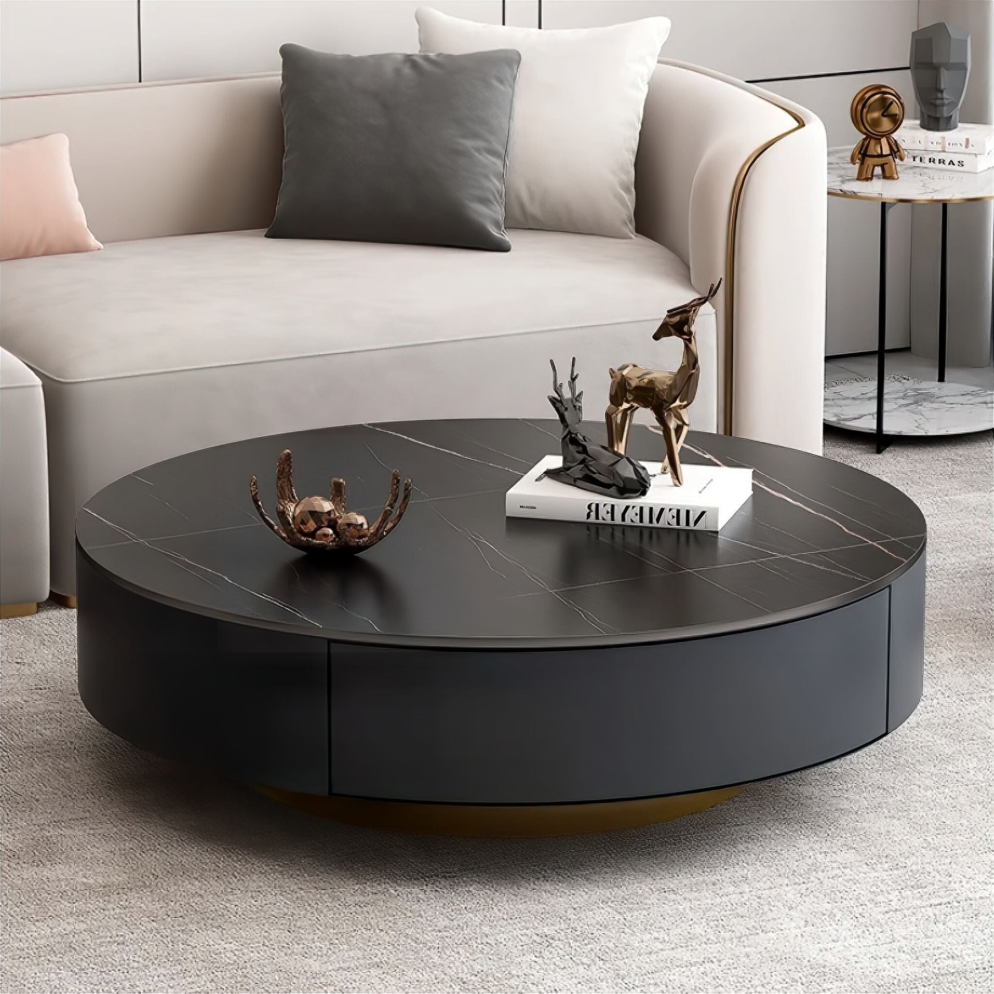 Nerissa Slate Coffee Table 80cm ø 