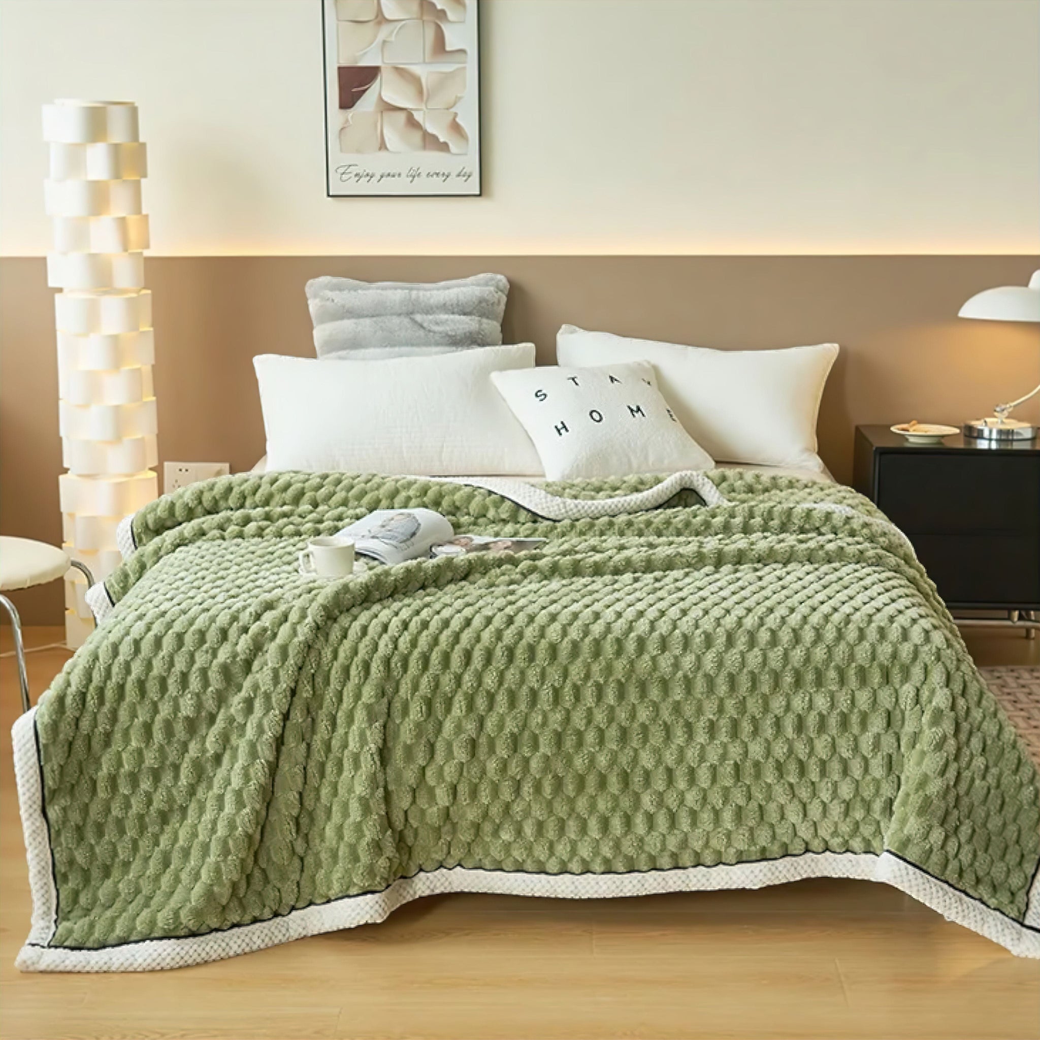 Nino Blanket Green 120 x 200cm 