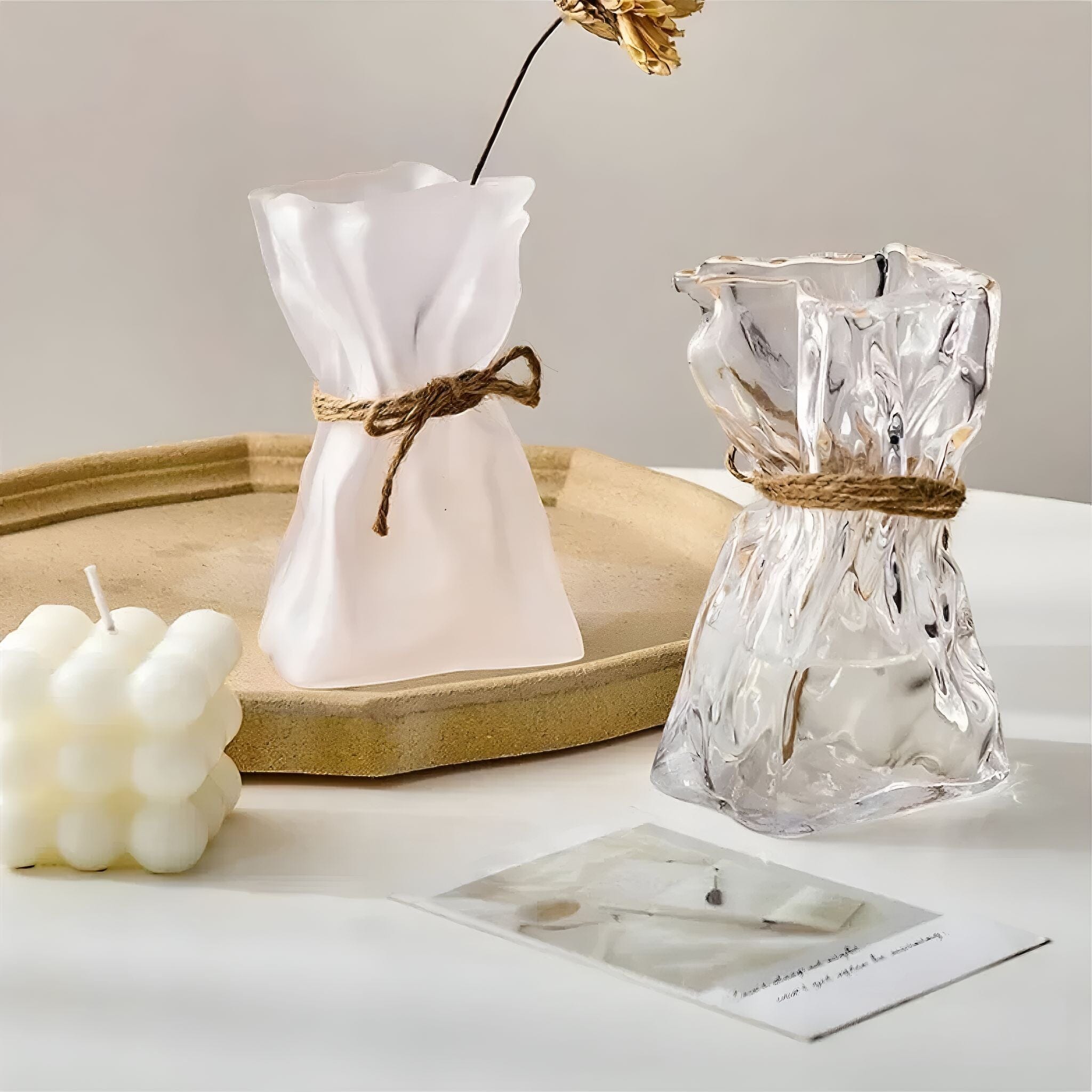 Noemi Vase Collection Frosted 