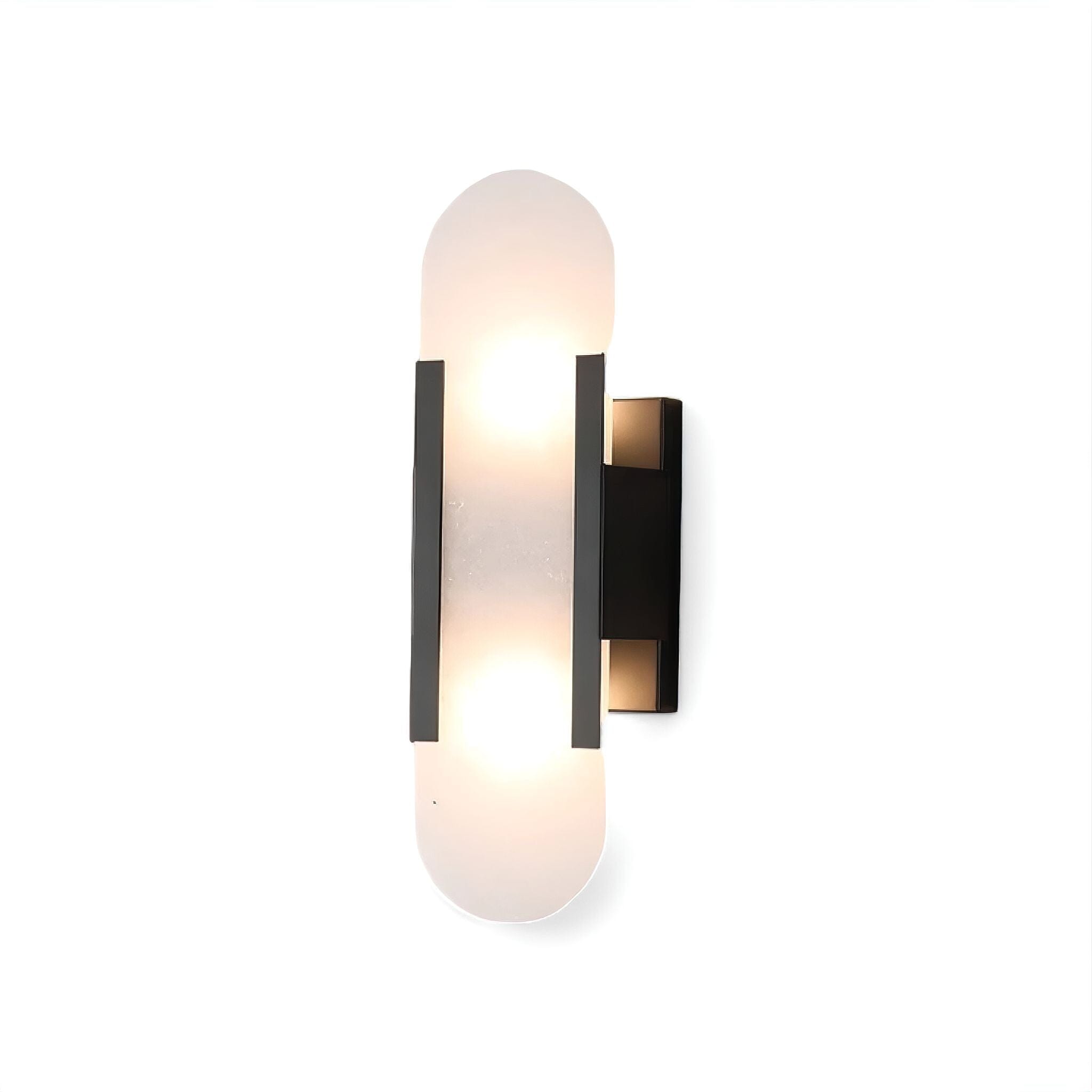 Osvaldo Marble Wall Light Black 35cm 