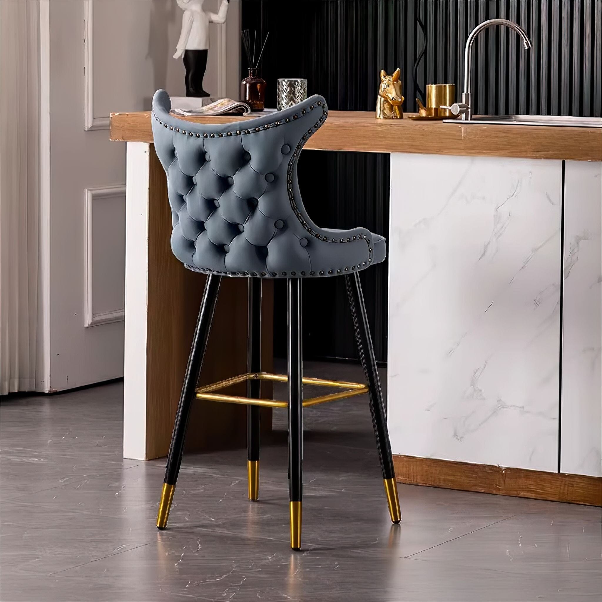 Paloma Bar Stool Ocean Blue 65cm 