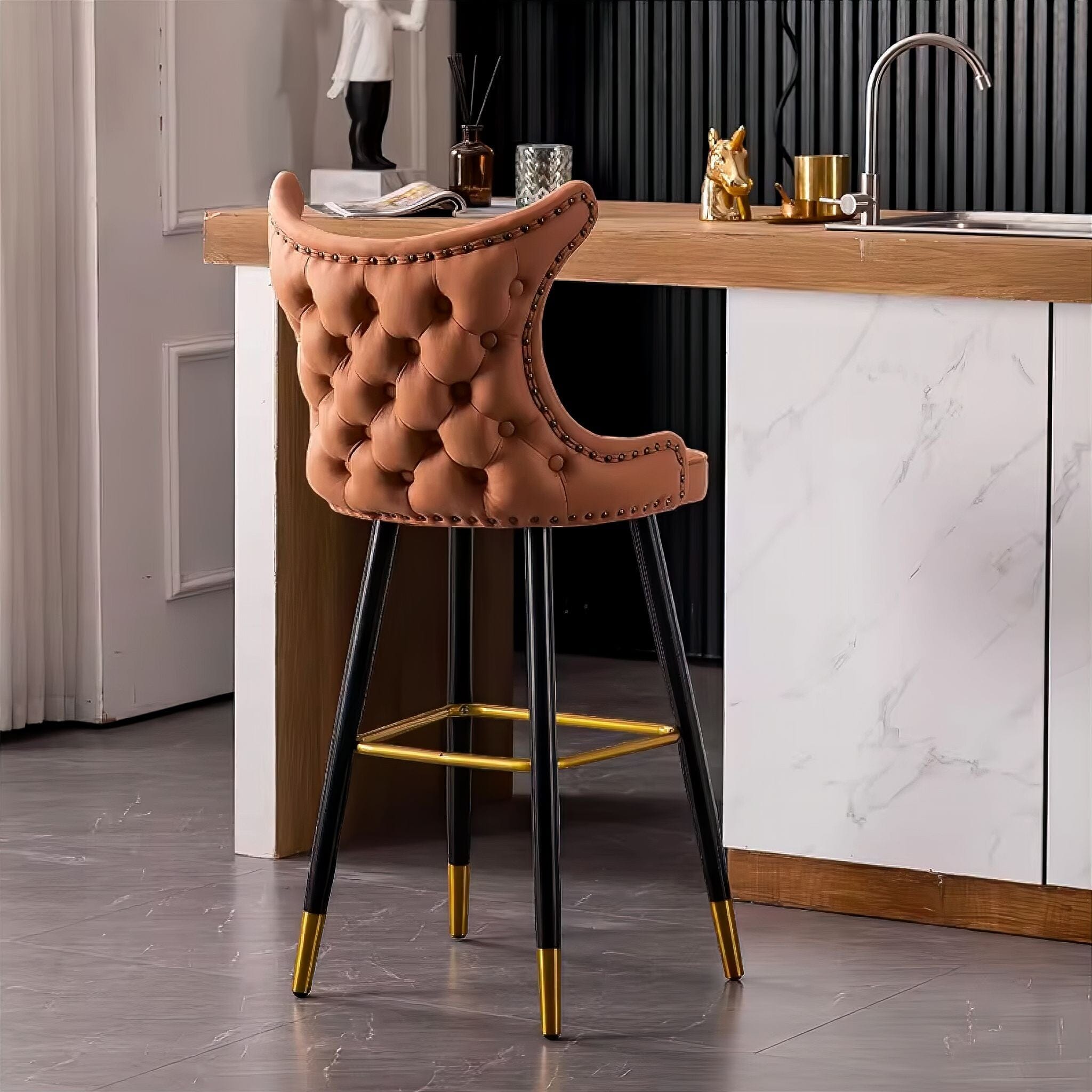 Paloma Bar Stool Tan 65cm 