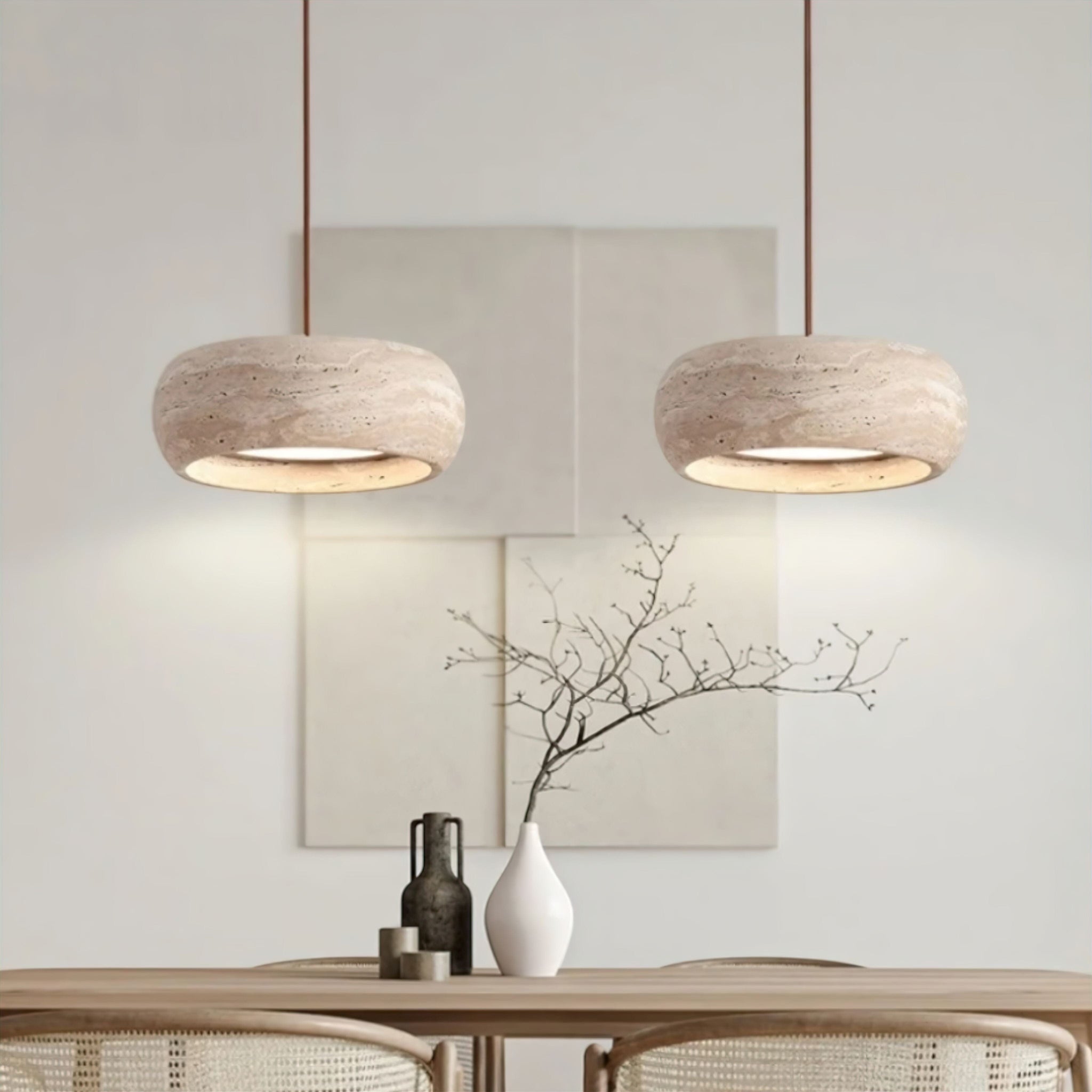 Paola Travertine Pendant Light - Image updated (JS) 