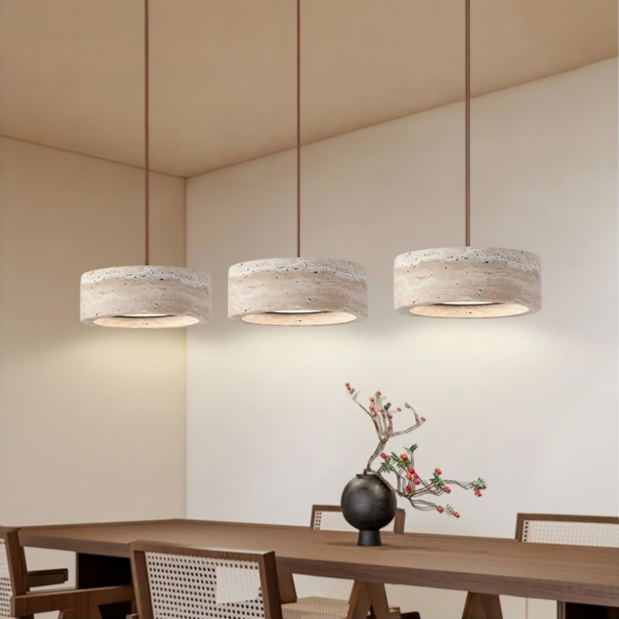 Paola Travertine Pendant Light - Image updated (JS) 