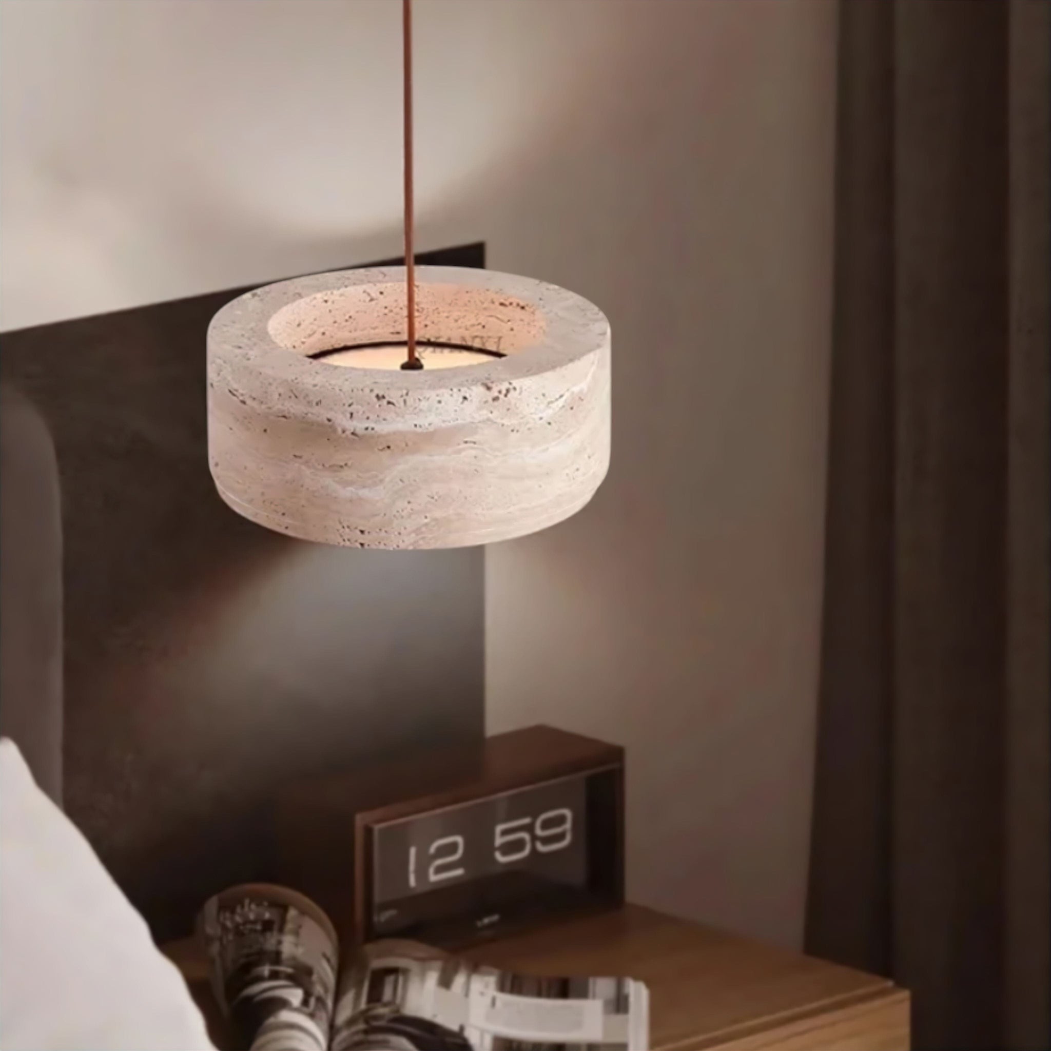 Paola Travertine Pendant Light - Image updated (JS) 