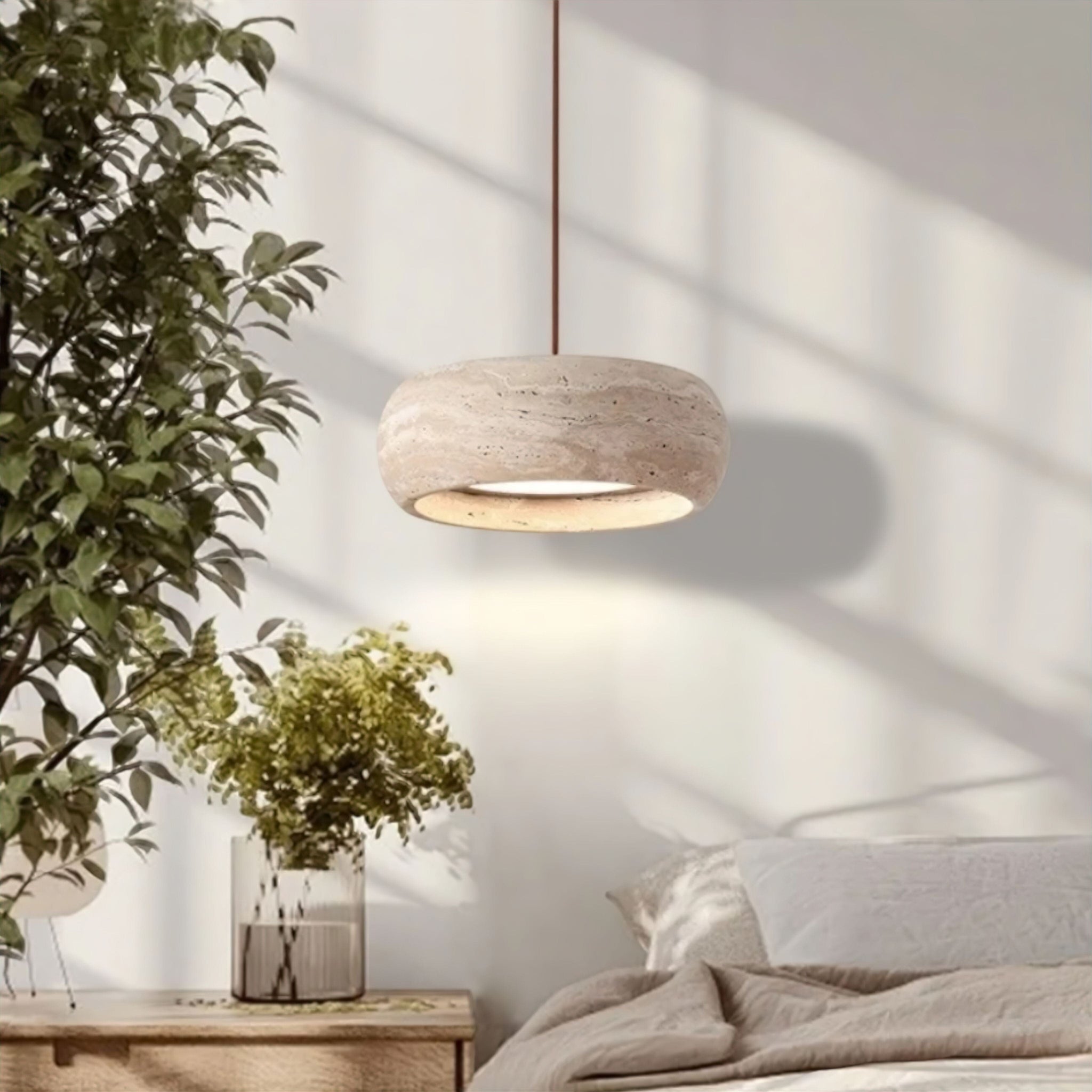 Paola Travertine Pendant Light - Image updated (JS) 