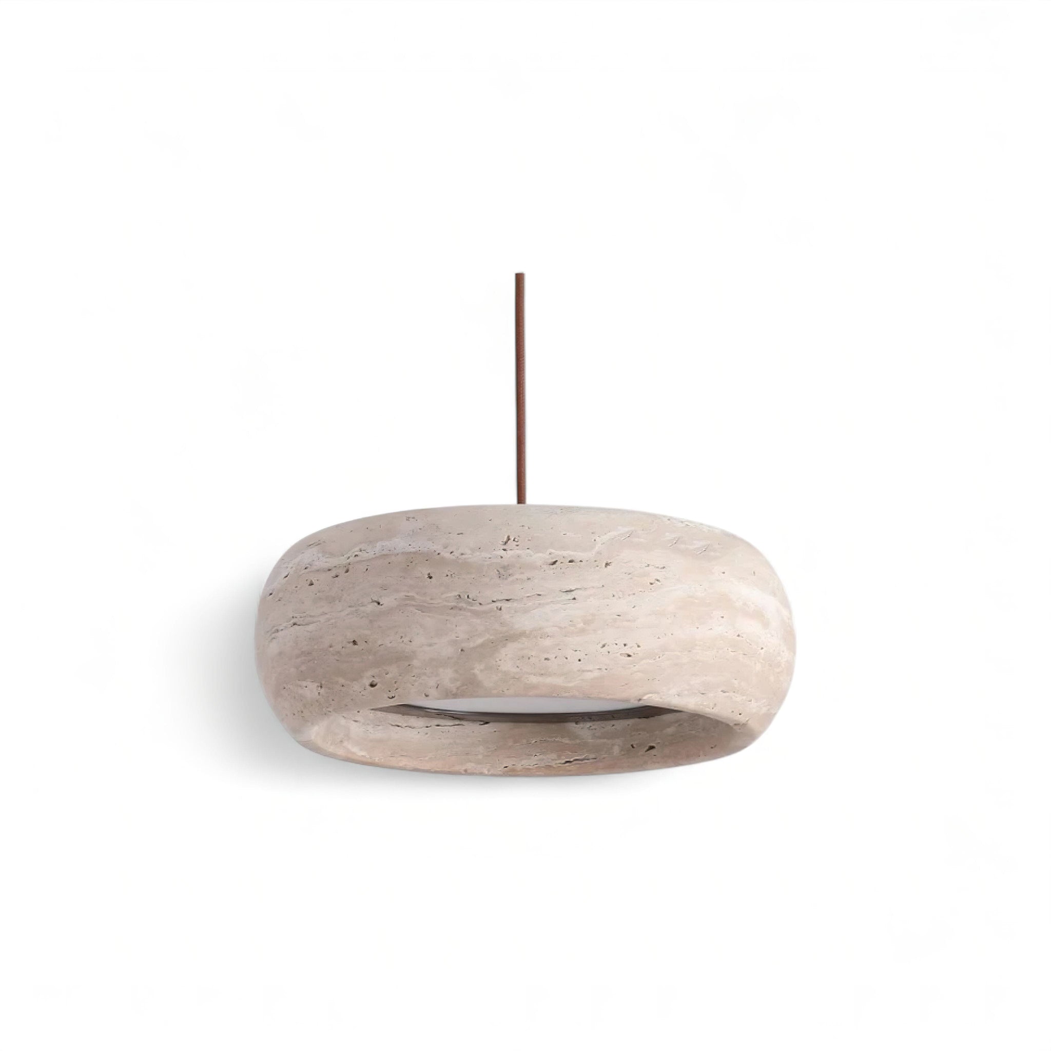 Paola Travertine Pendant Light (JS) A Dimmable 