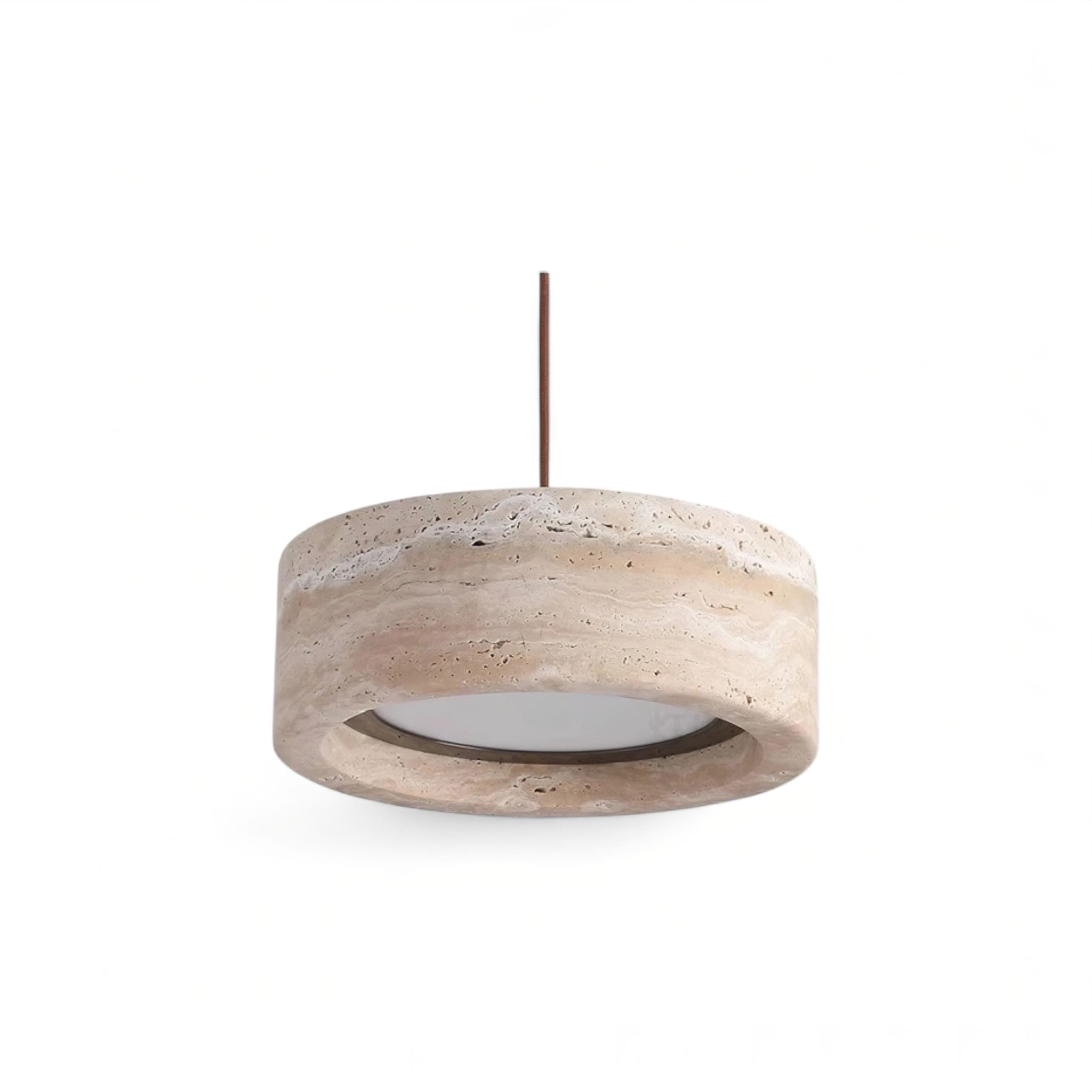 Paola Travertine Pendant Light (JS) B Dimmable 