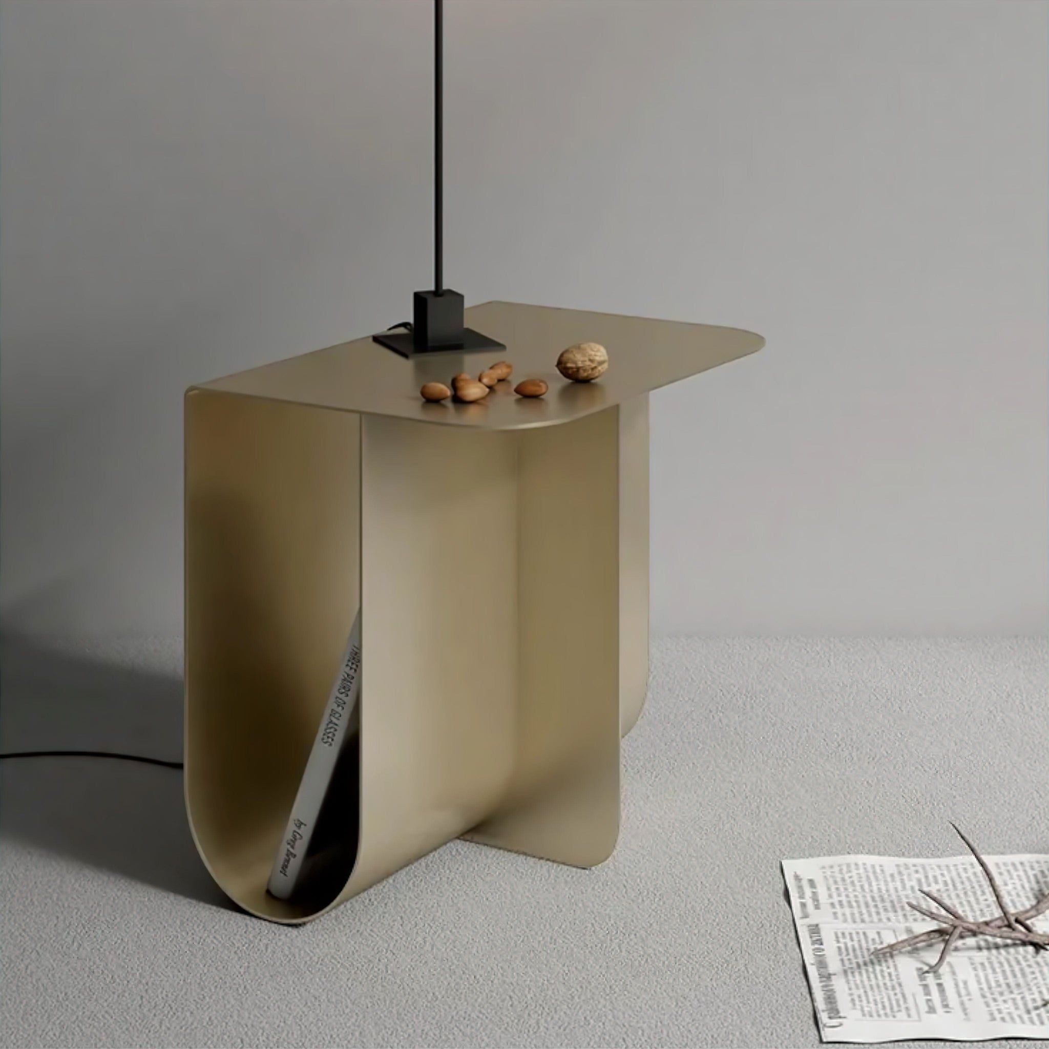 Patrick Side Table Bedside Table Gold 