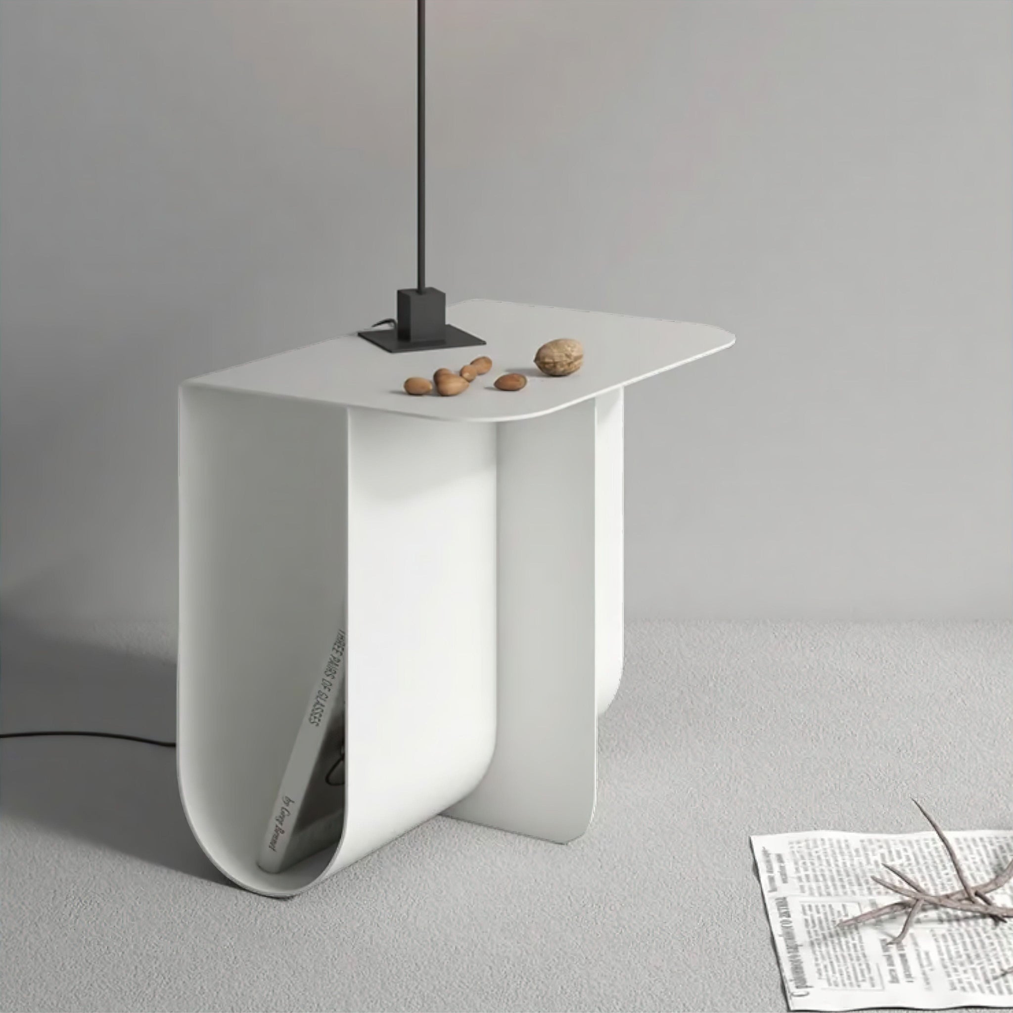 Patrick Side Table Bedside Table White 