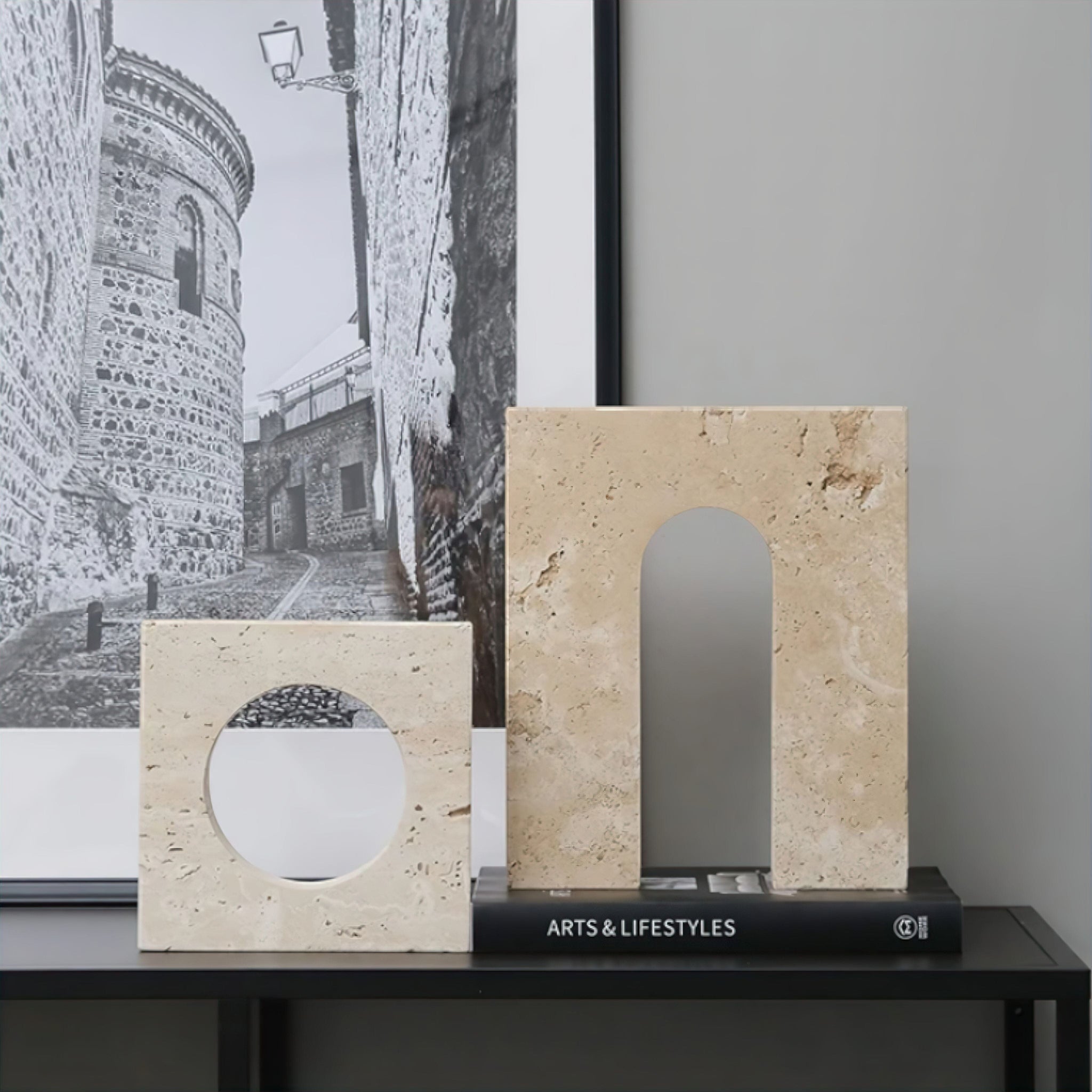 Rafa Travertine Ornaments (JS) 