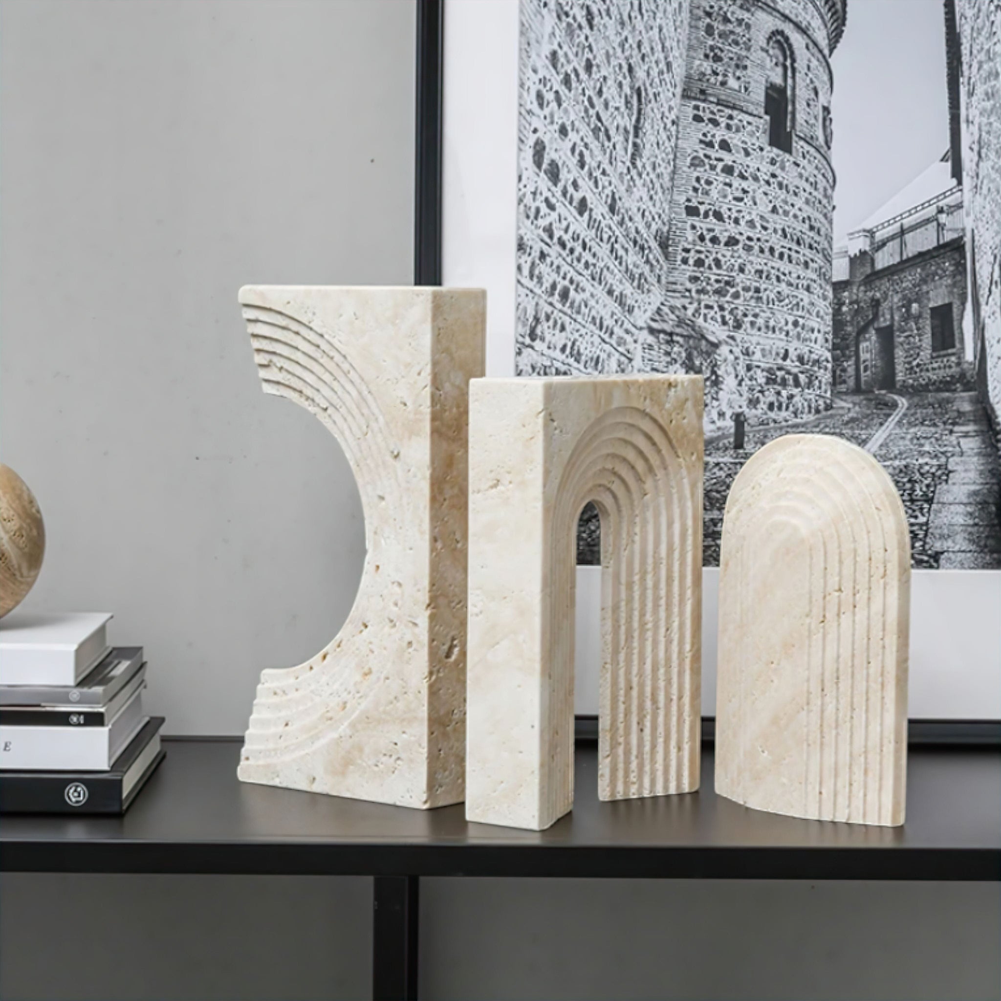 Rafa Travertine Ornaments (JS) 