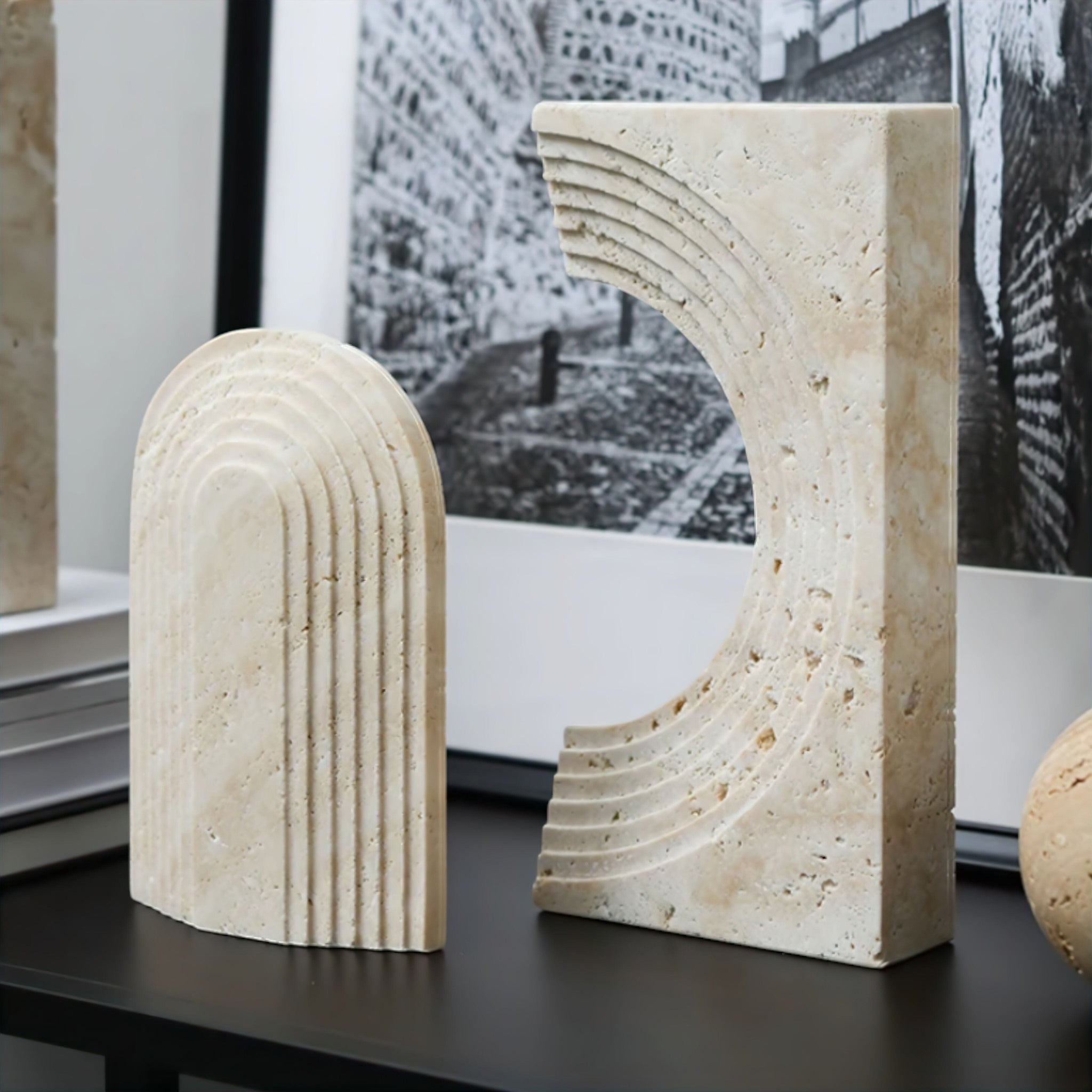 Rafa Travertine Ornaments (JS) 