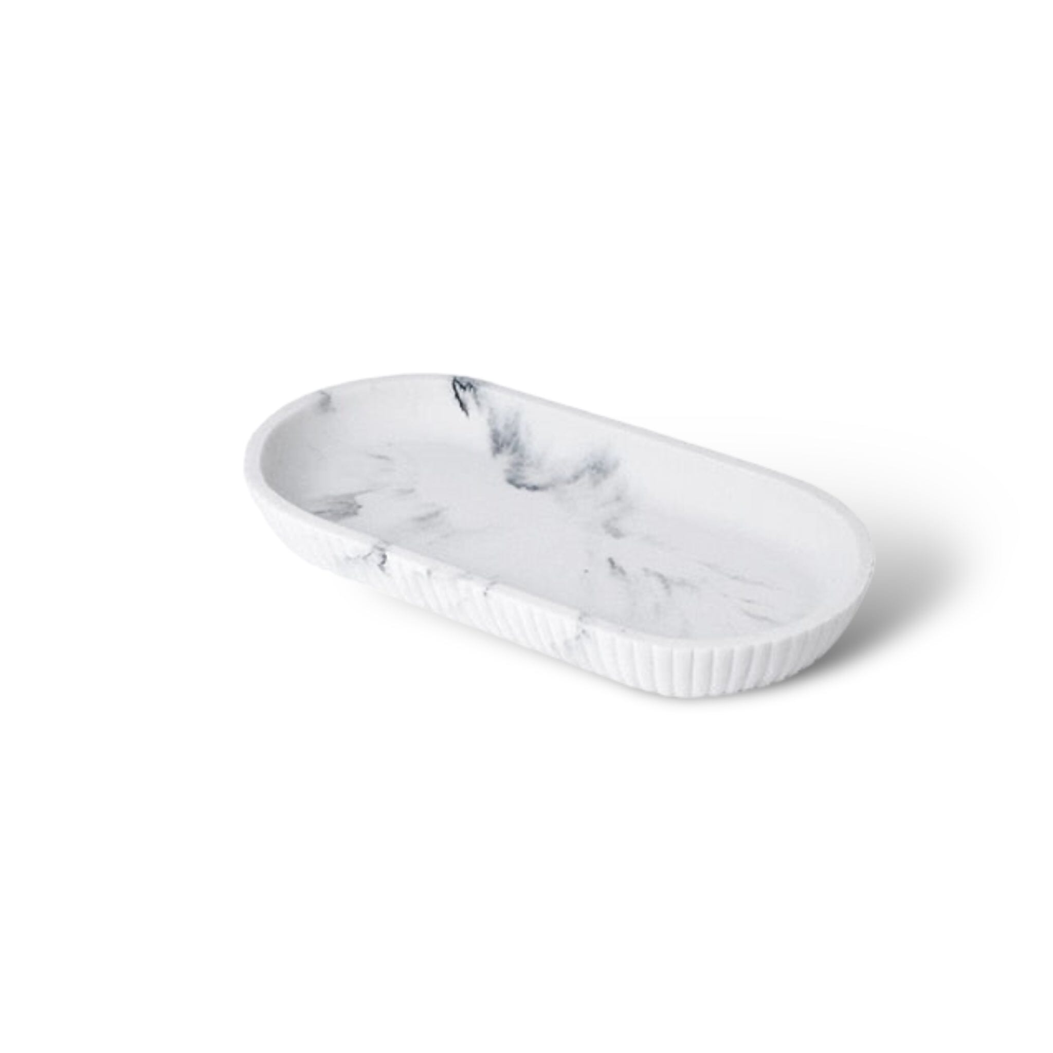 Raine Bathroom Accessories Bathroom Accessories Marble White Tray 