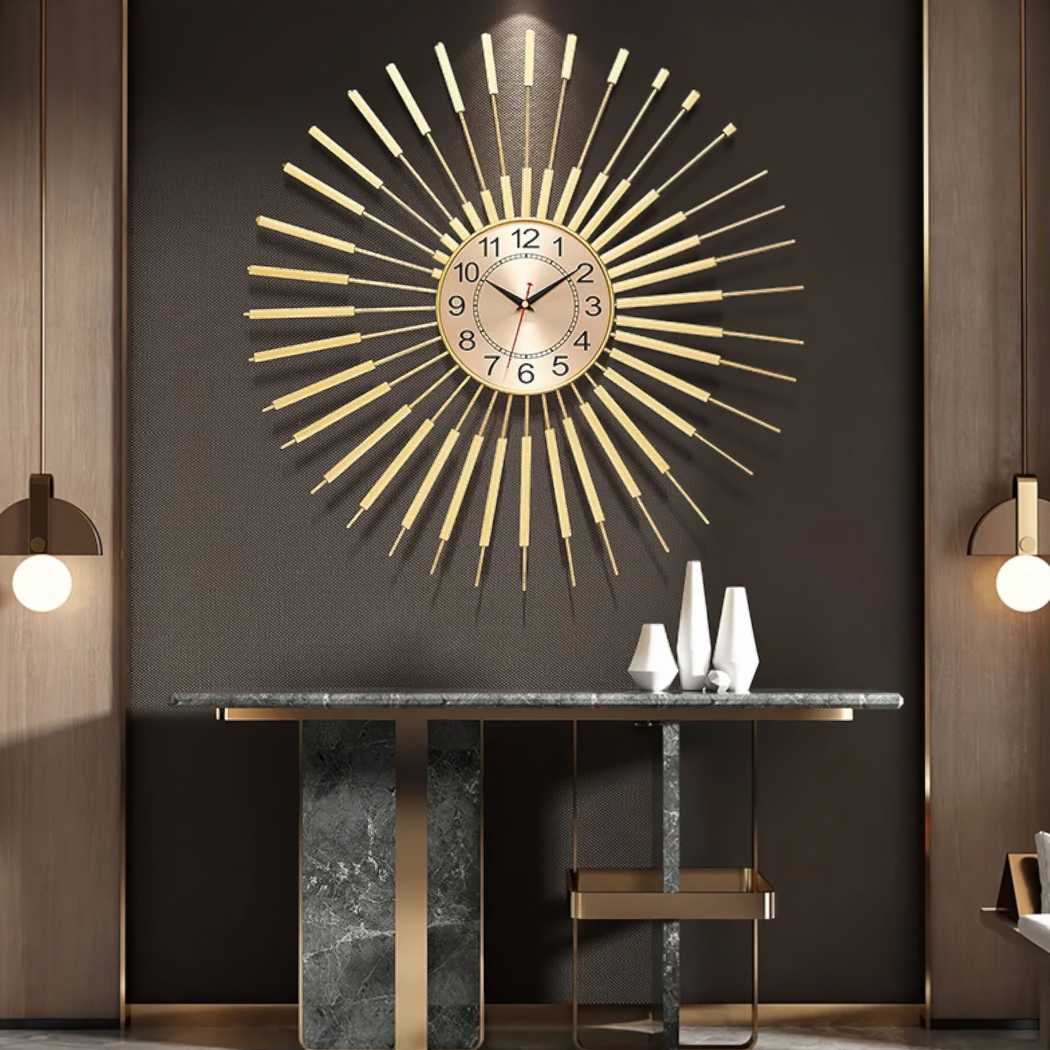 Luxury Iron Wall Clock