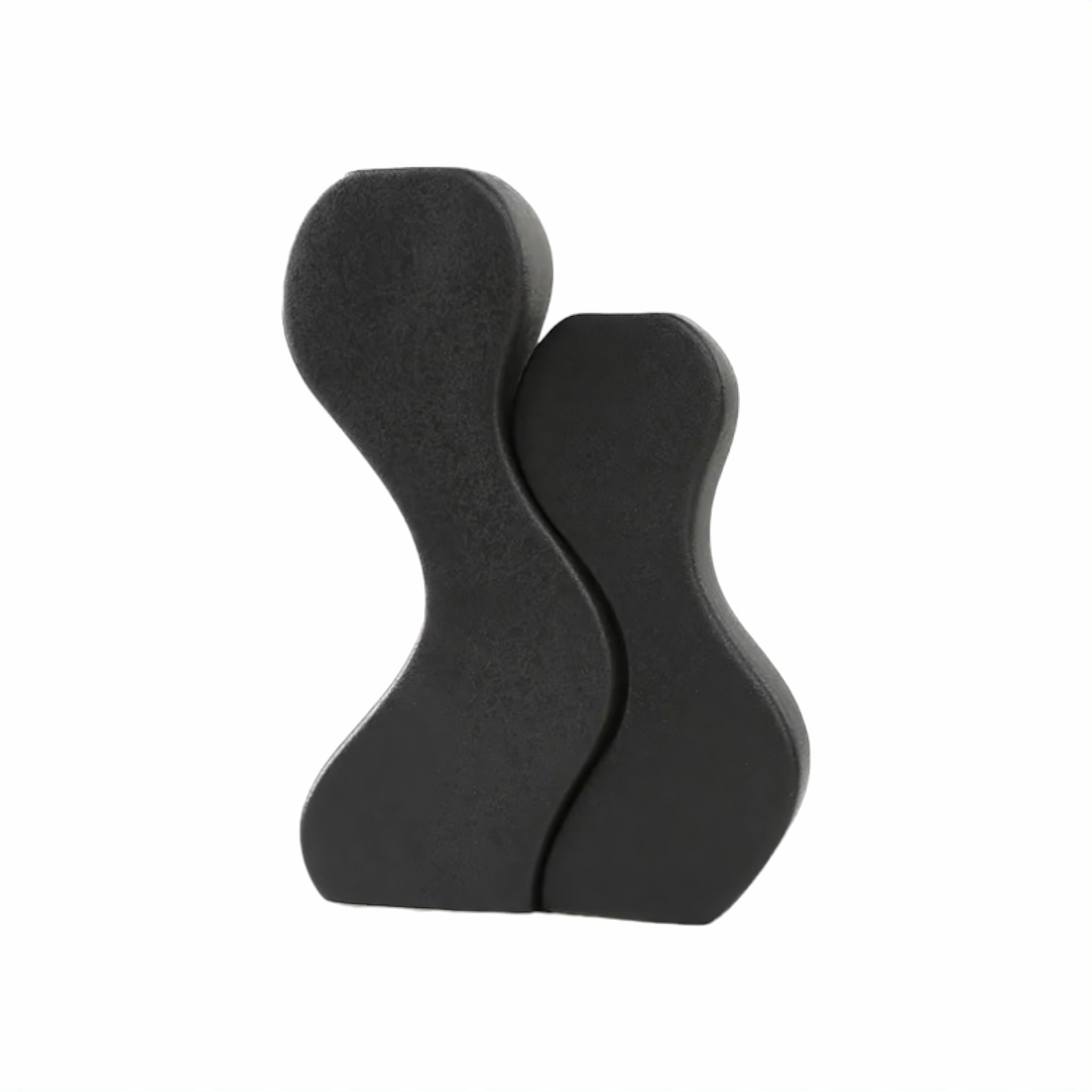 Roberta Ceramic Vase Decor Black Set 