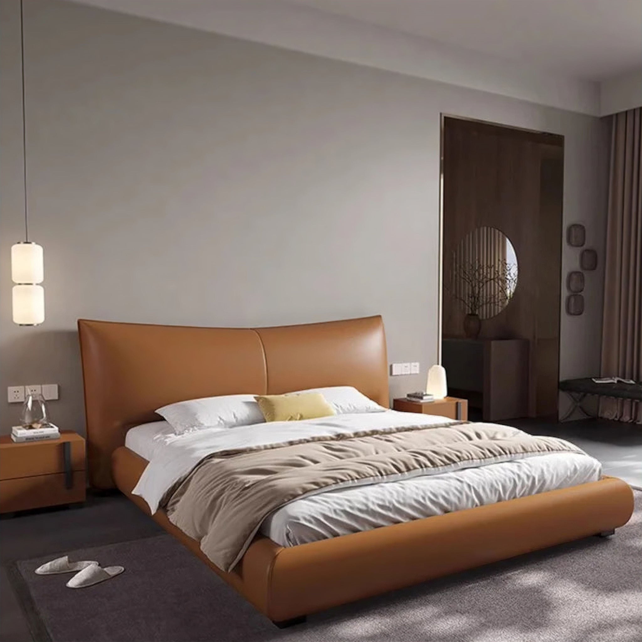 Roland Bed Tan King 