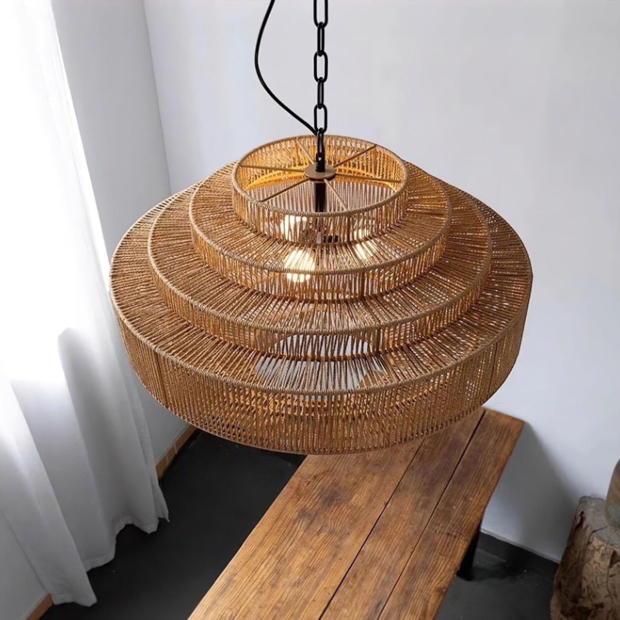 Romain Wooden Chandelier (JS) 