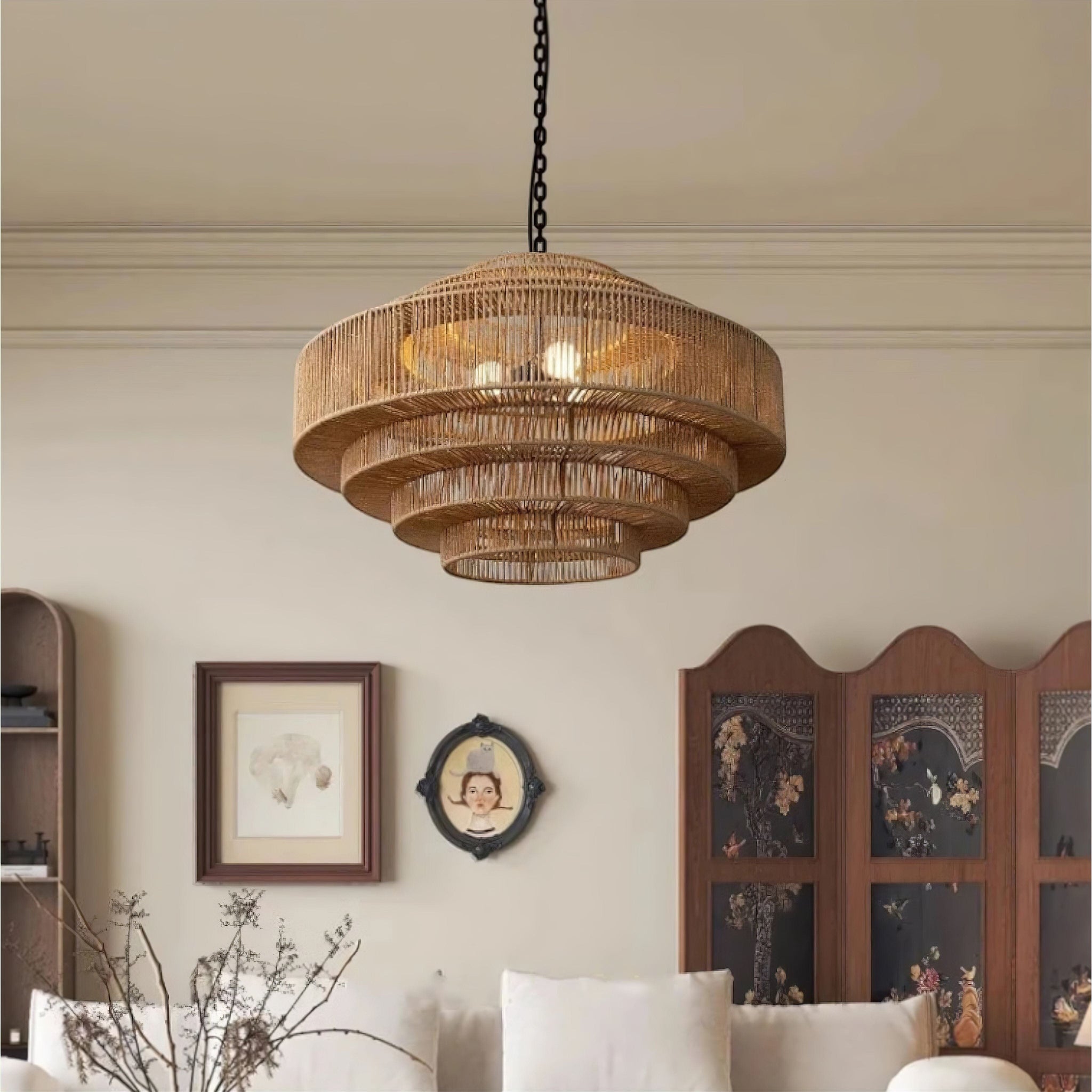 Romain Wooden Chandelier (JS) 