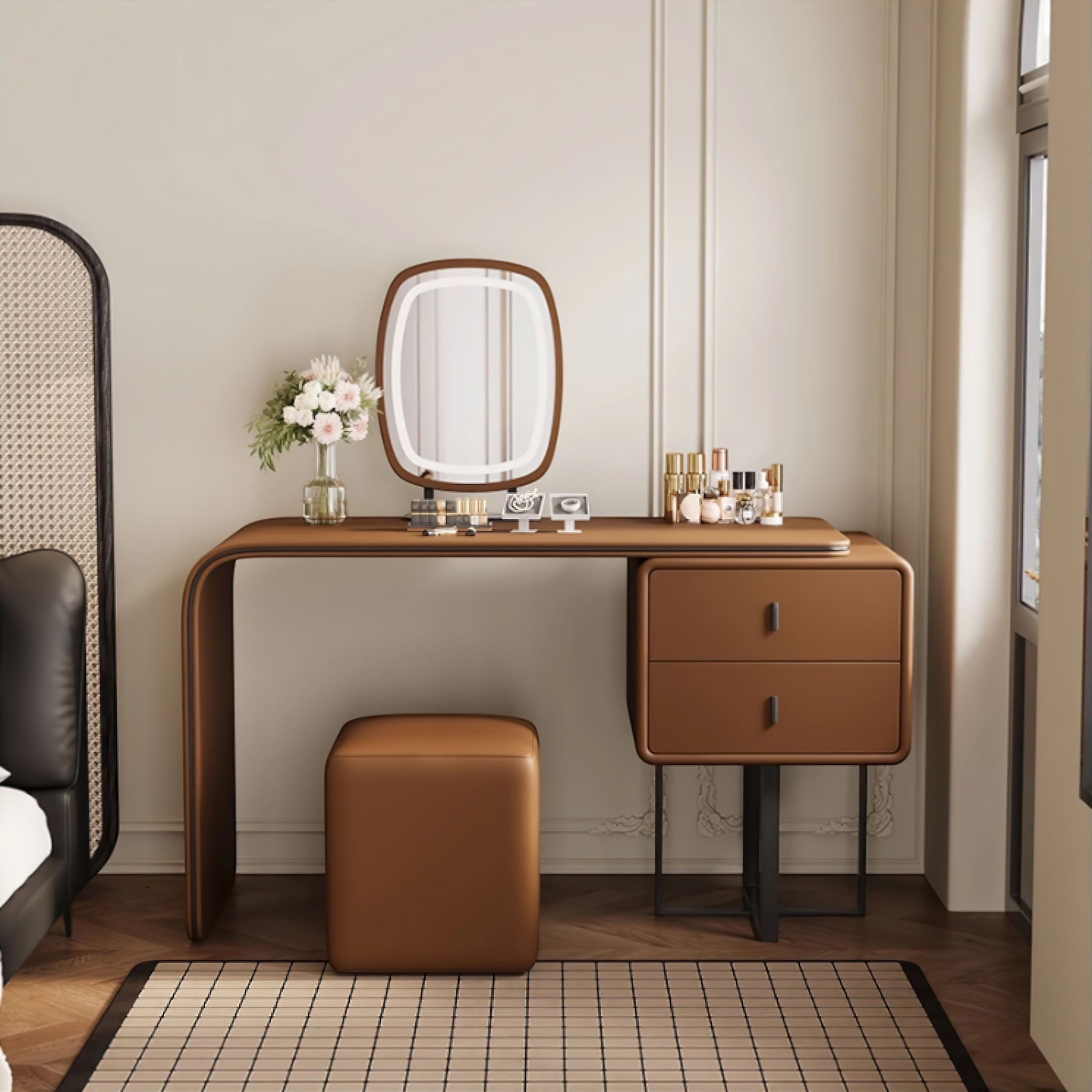 Rosario Dressing Table Tan 80cm 